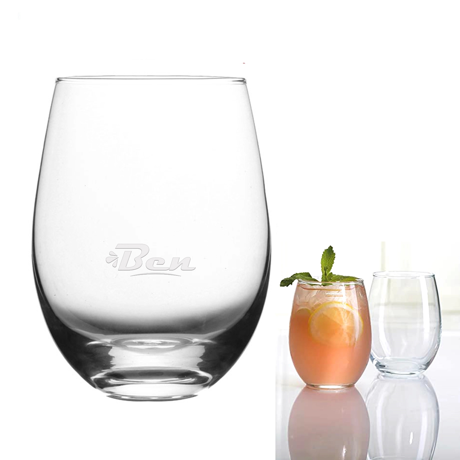 Basics Stemless Wine Glasses 2