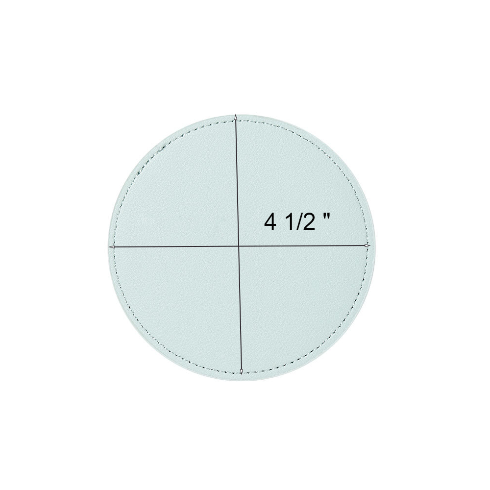 Customized Round PU Leather Coaster 3