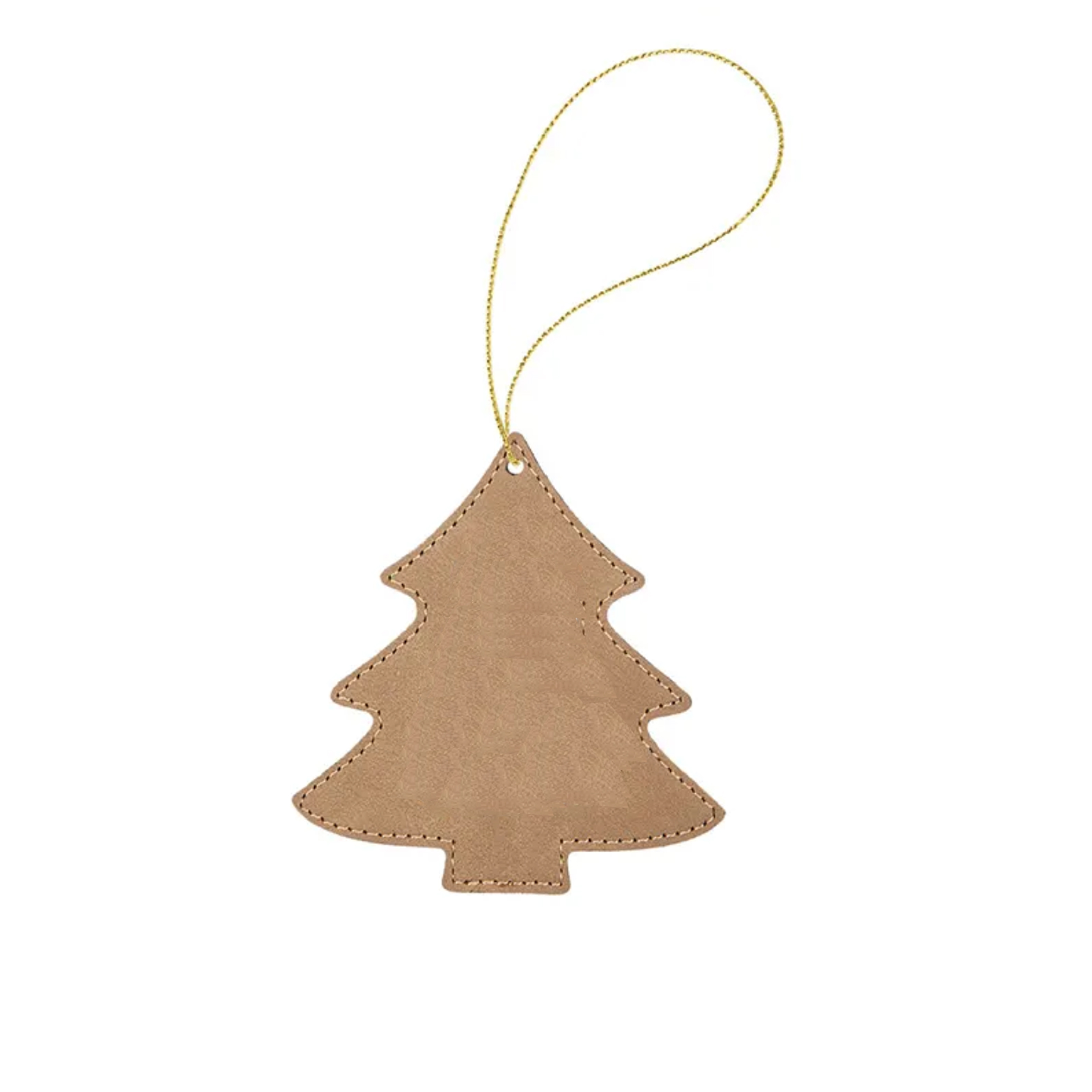 Leather Christmas Tree Shaped Hanging Ornament 12