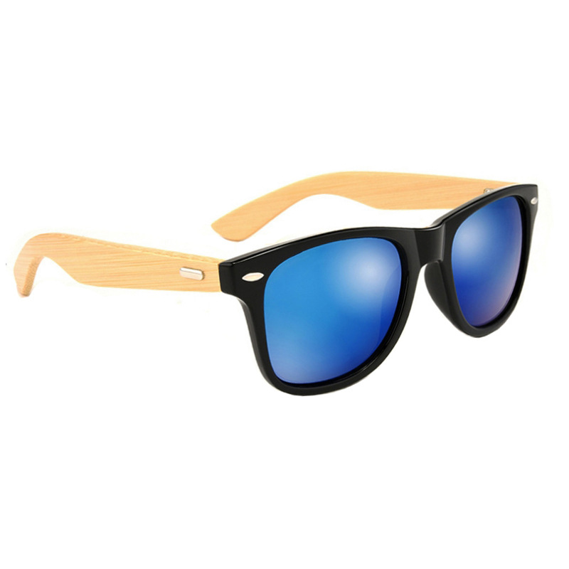 Polarized UV Protection Bamboo Frame Sunglasses 5