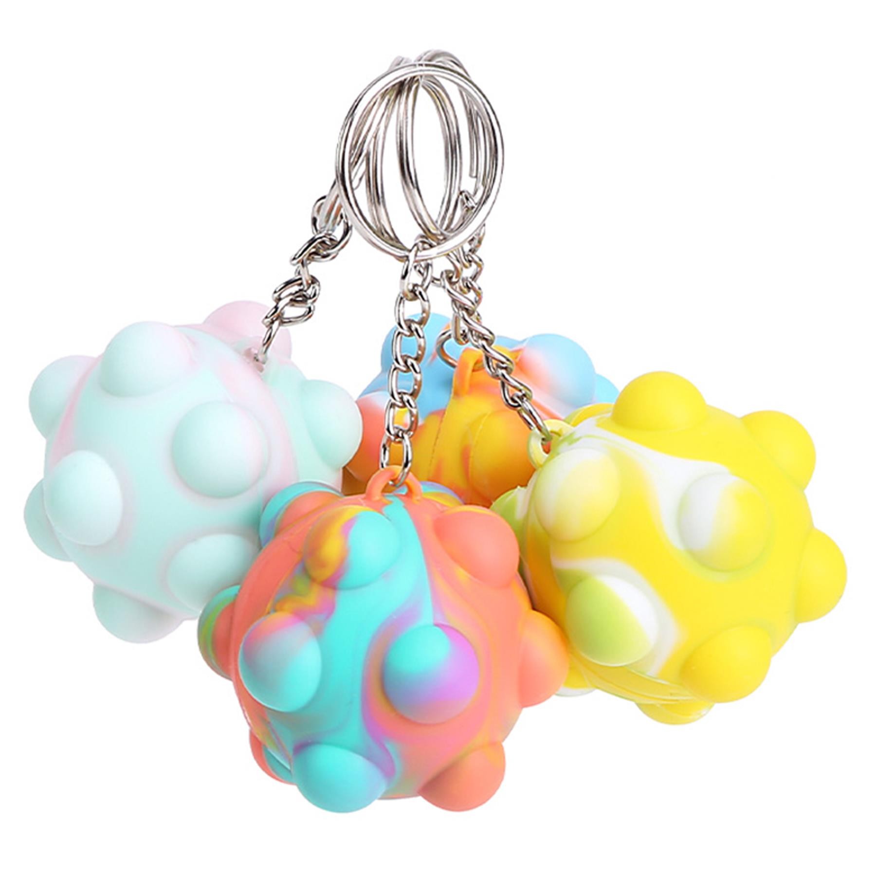 Push Bubble Squeeze Ball Toy Key Chain 3