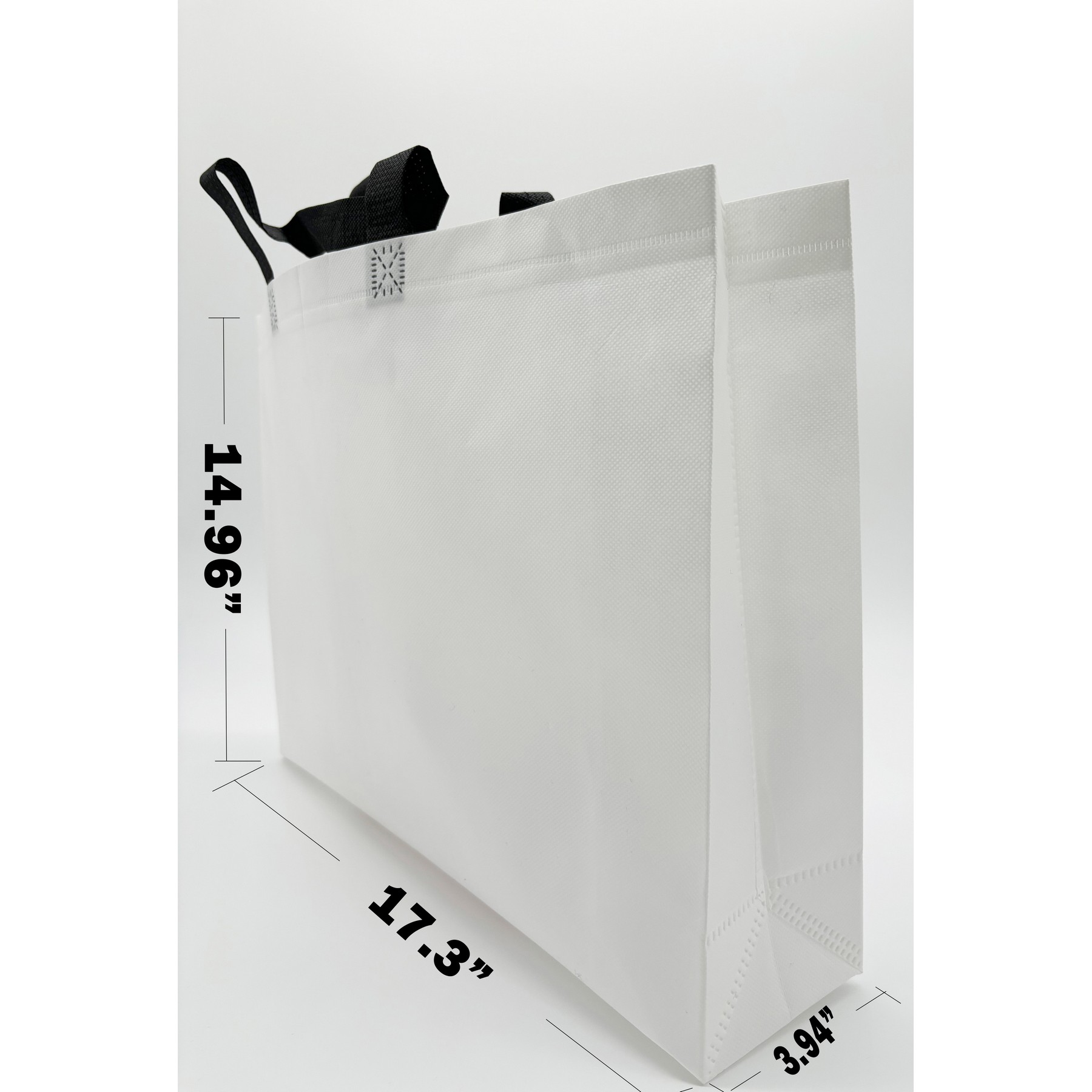 Non-woven Shopping White Bag 2