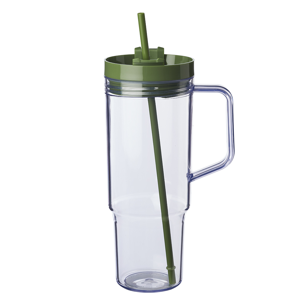 40 oz. Lincoln Plastic Tumbler with Handle 8