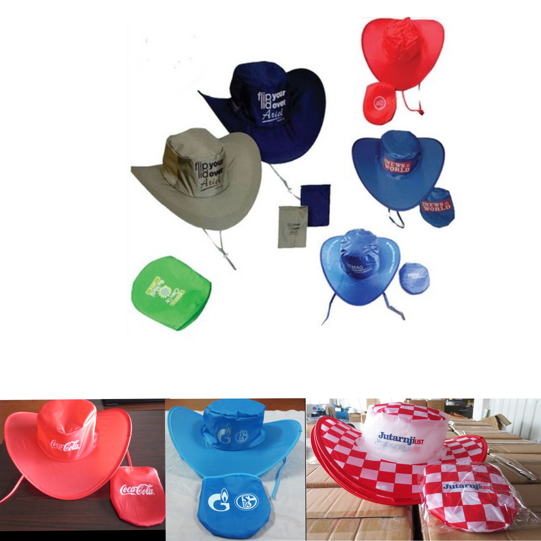 Folding Cowboy Hat With Pouch 2
