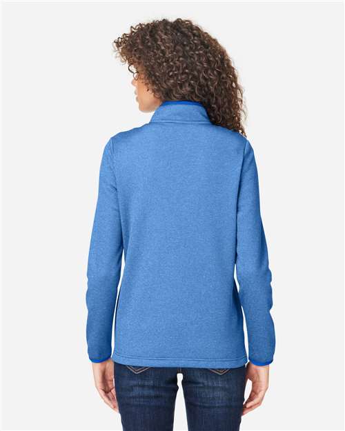 Women's Venture Heathered Stripe Quarter-Zip Pullover - CE73W 2