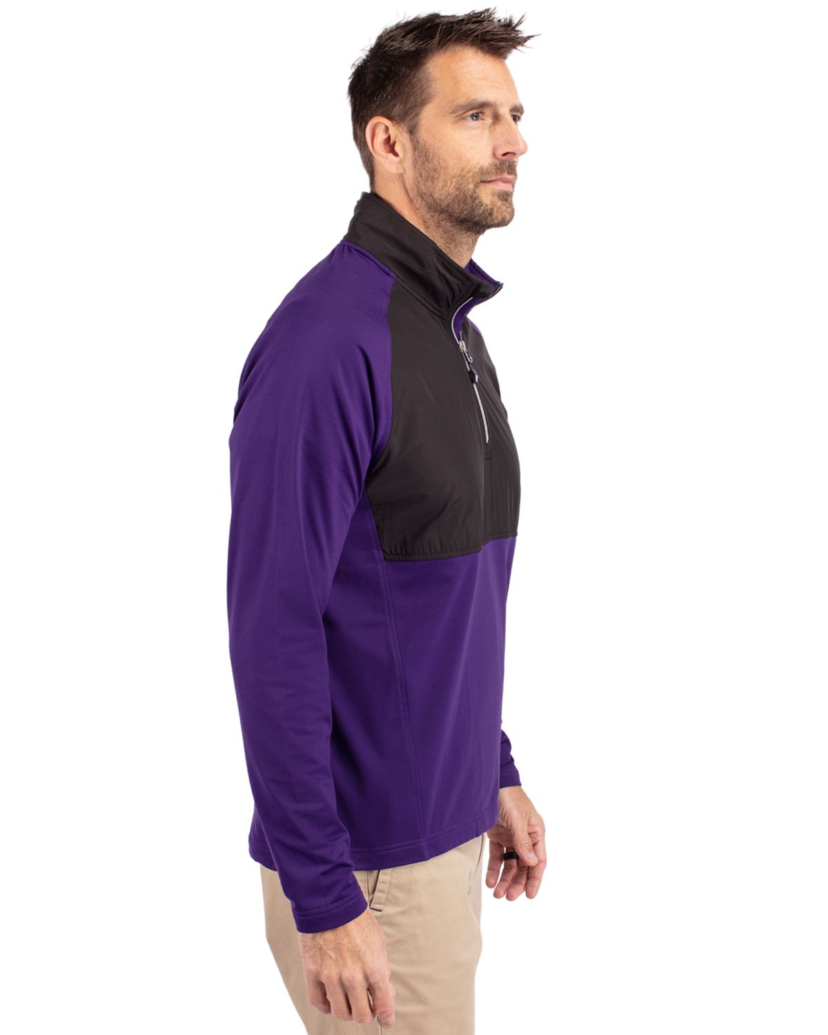 Cutter & Buck Adapt Eco Knit Hybrid Recycled Mens Quarter Zip 71