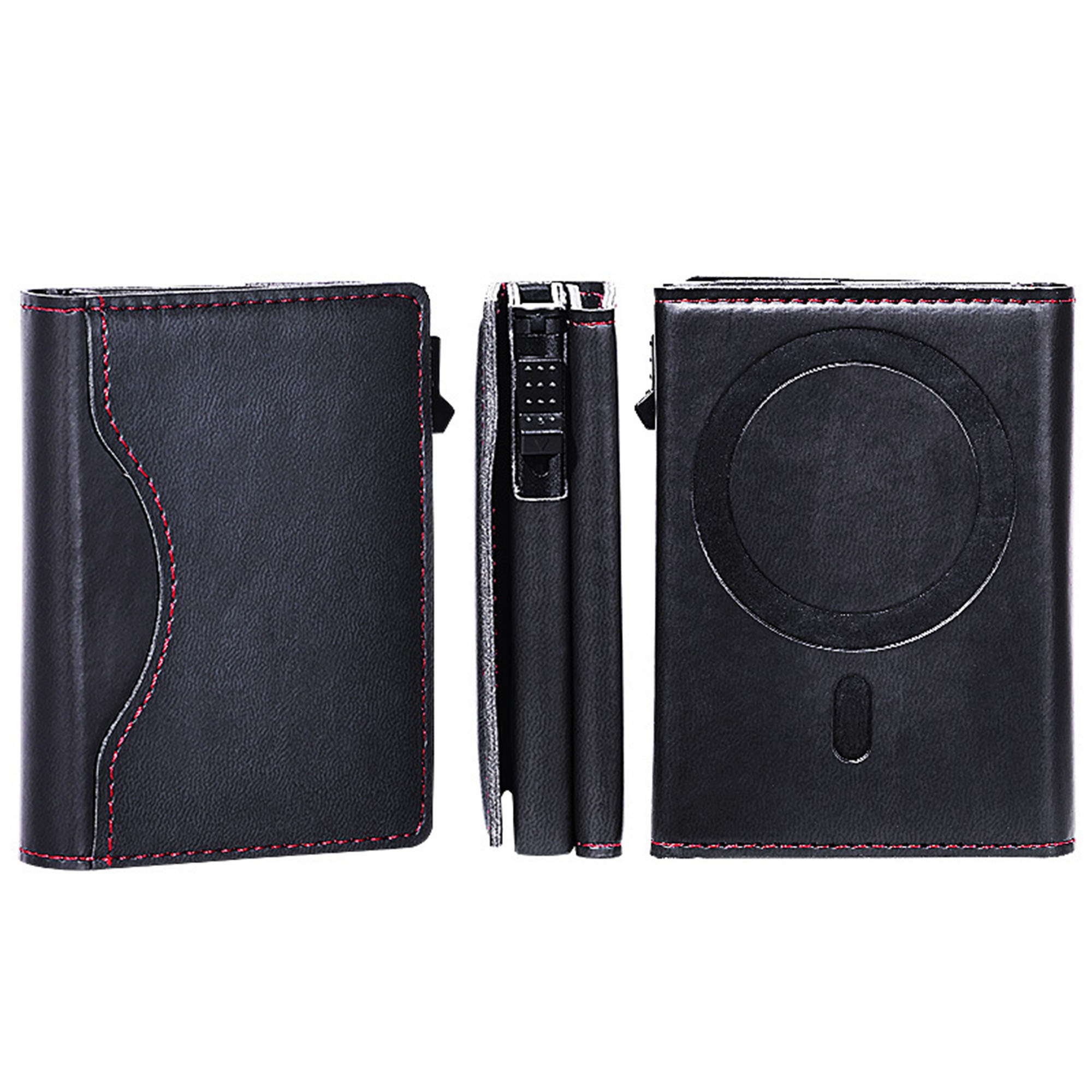 RFID Blocking Leather Wallet Phone Case with Magnetic Closure
