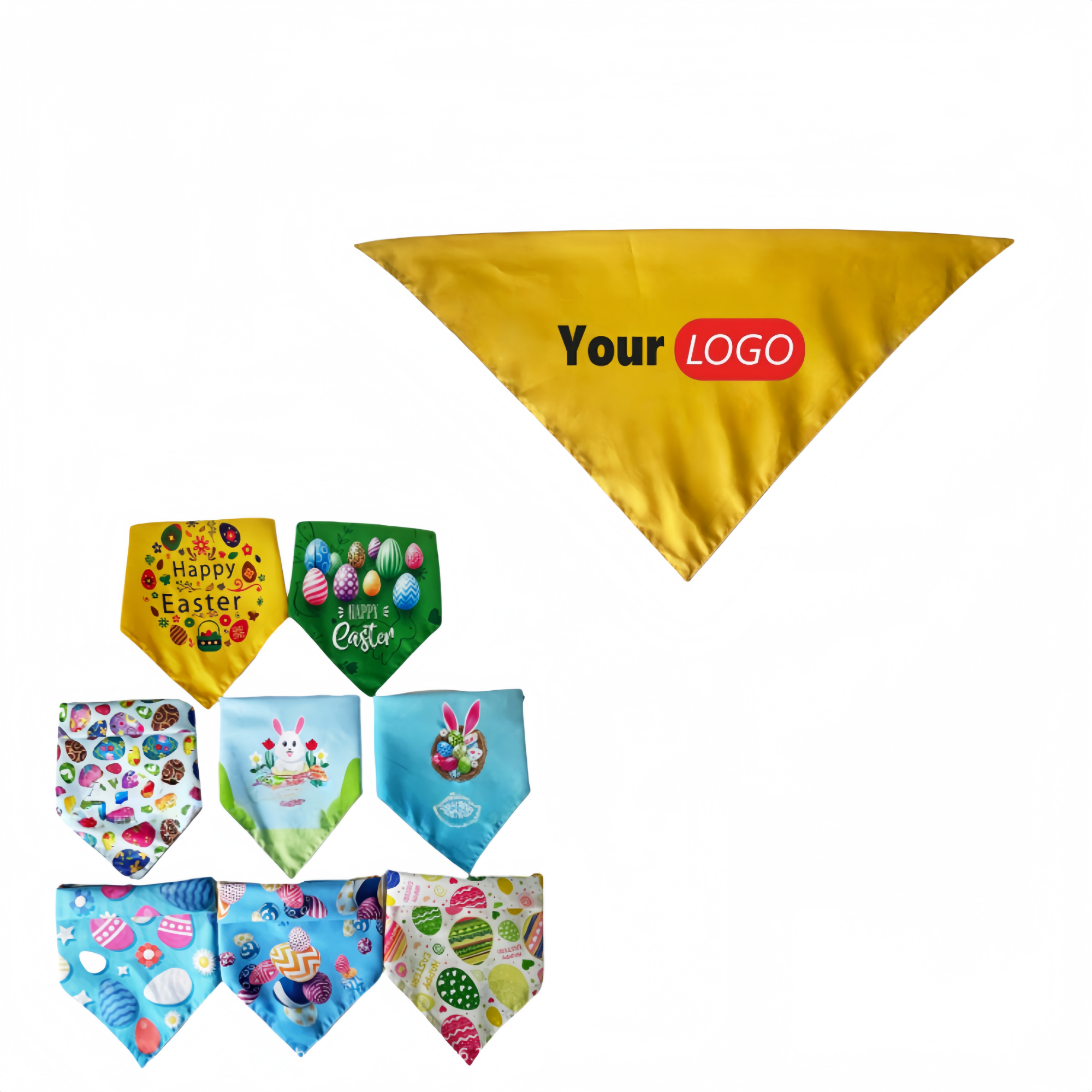 MOQ 50 Pcs Triangle Pet Bandana 2