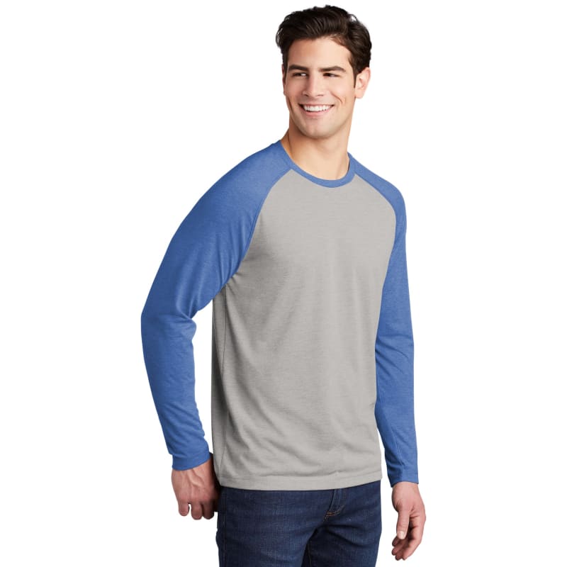 Sport-Tek PosiCharge Long Sleeve Tri-Blend Wicking Raglan Tee 37