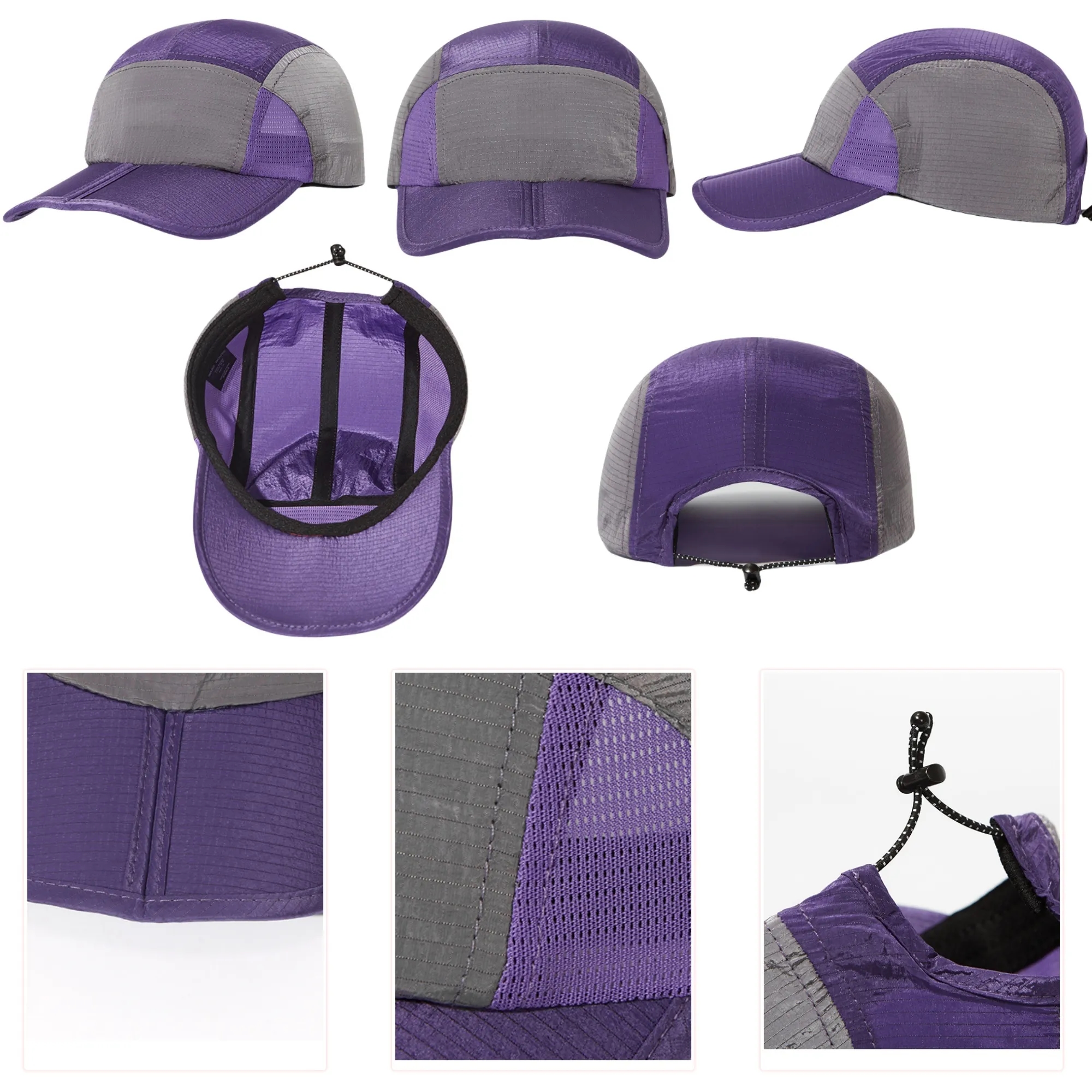 Unisex Quick Dry Foldable Baseball Cap Sun Protection 2