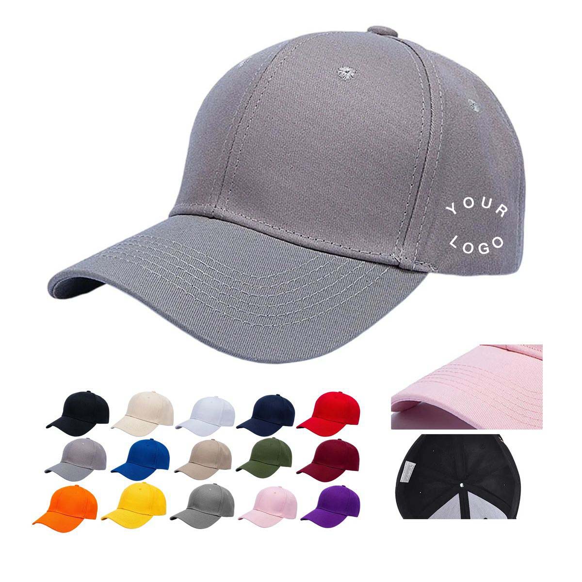 Embroidered Sports Cap Curved Brim Design 12