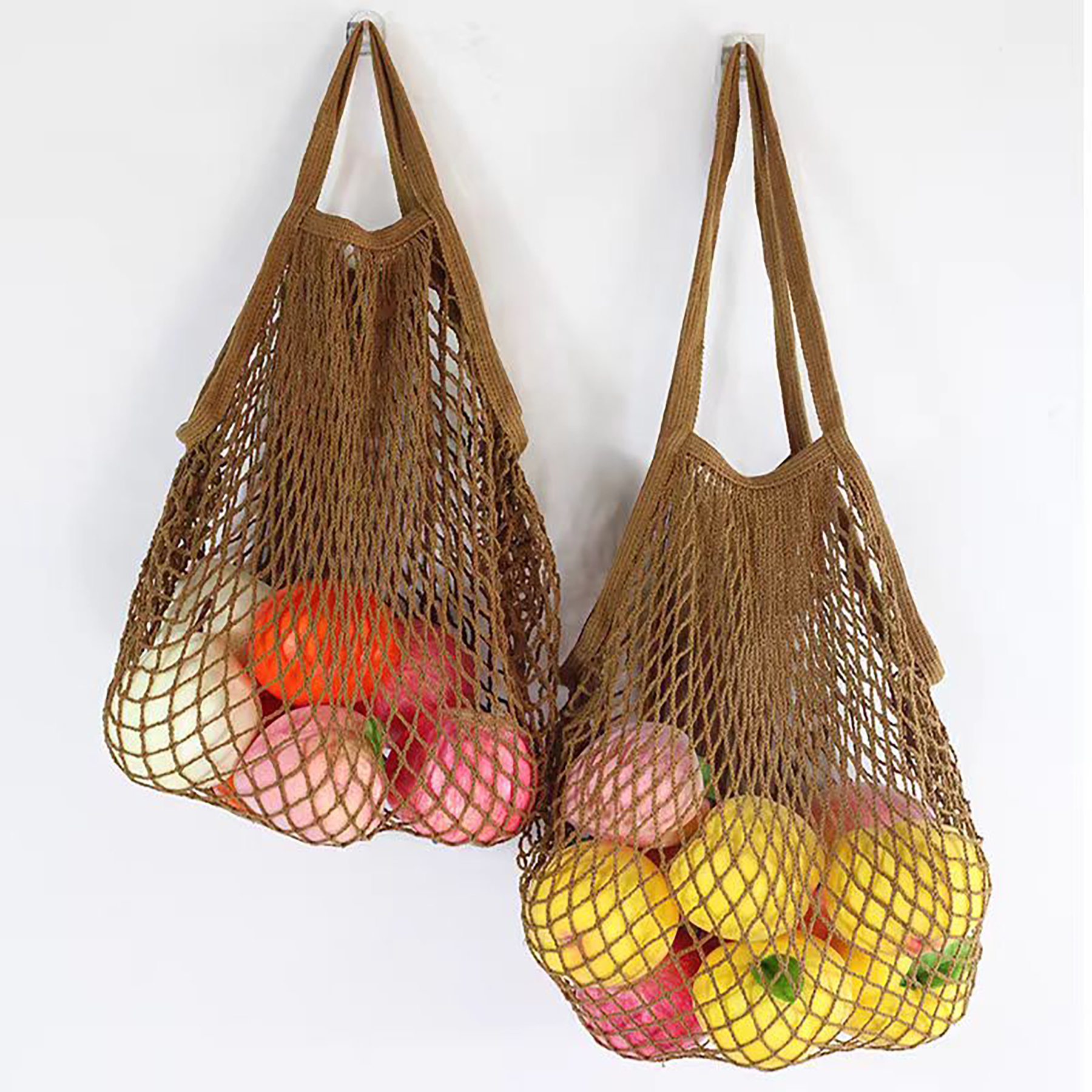 Reusable Mesh Washable Cotton Rope Shopping Bag 13