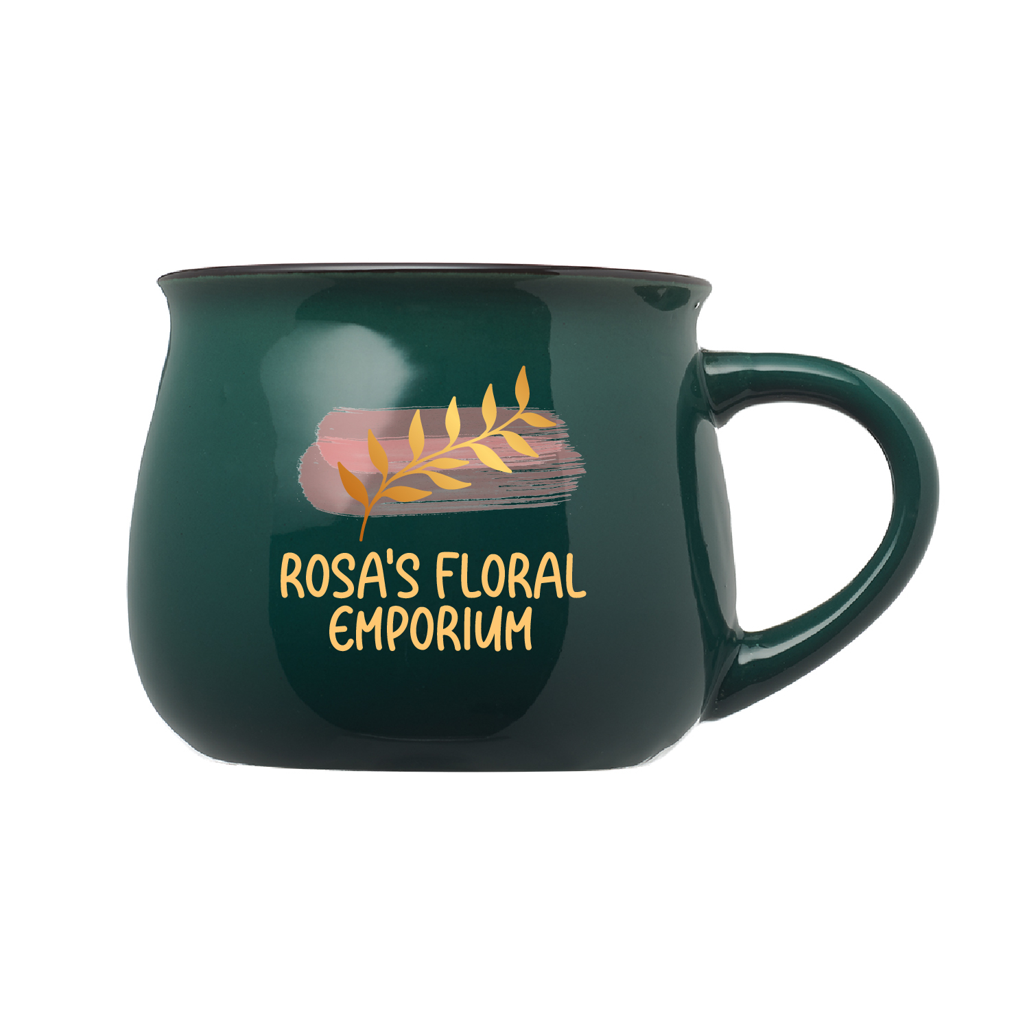 12 oz. Two-Tone Potbelly Ceramic Mug (Full Color Imprint) 6