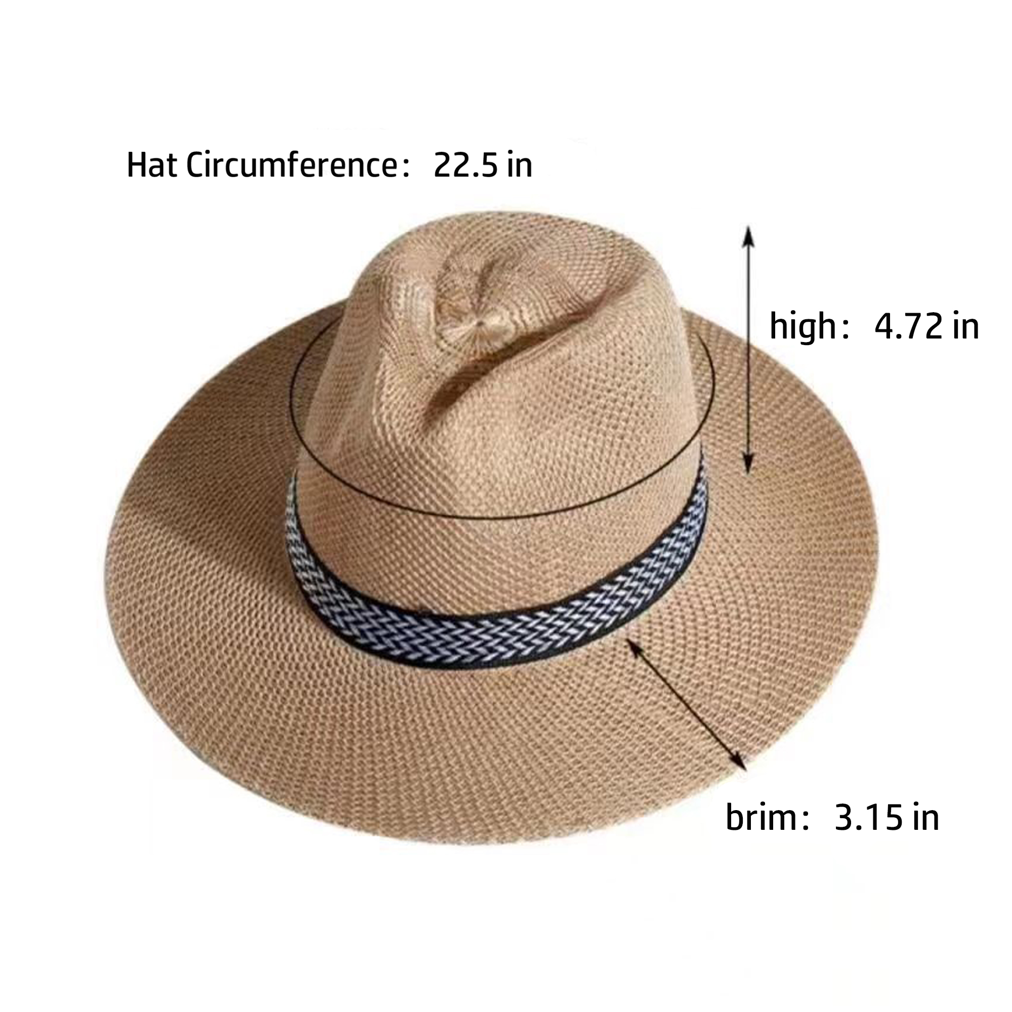 Outdoor Boater Straw Hat 3