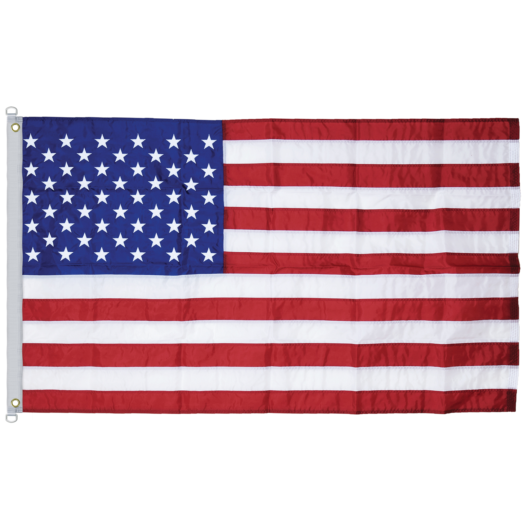 5' x 8' U.S. Outdoor Nylon Flag with Heading and Grommets (Imported) 2