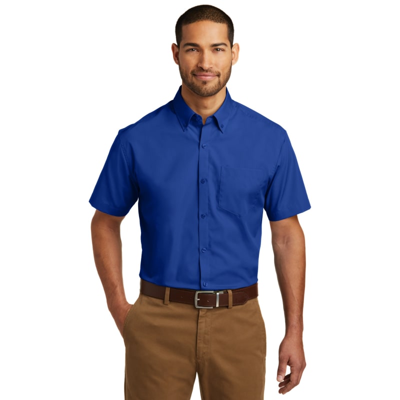 Port Authority Short Sleeve Carefree Poplin Shirt. 16