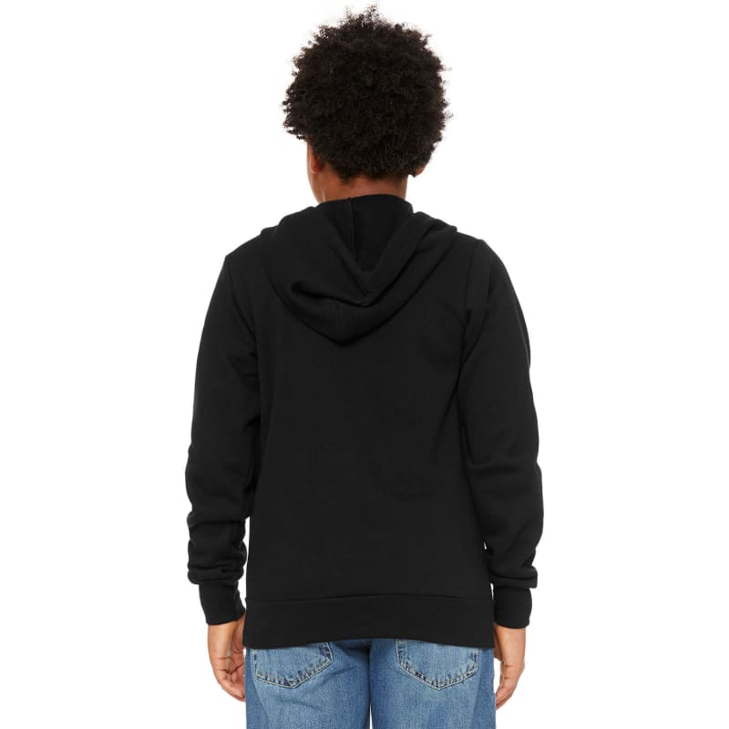 Bella + Canvas Youth Sponge Fleece Full-Zip Hooded Sweatshirt 5