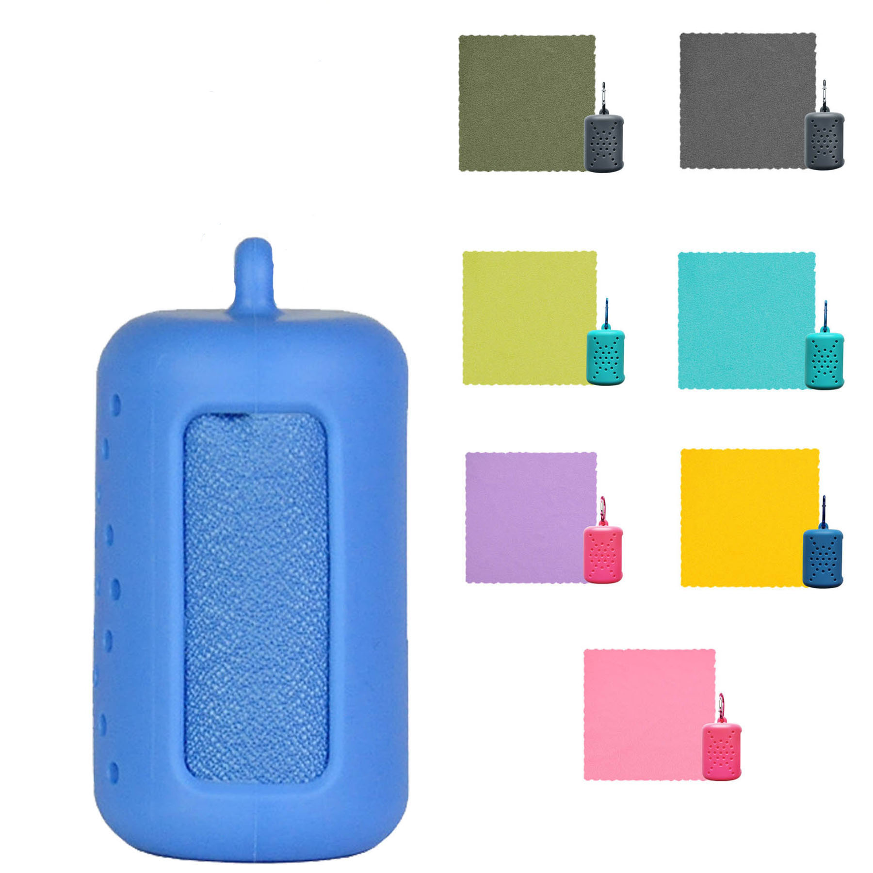Cooling And Quick-drying Towels With Carabiner 2