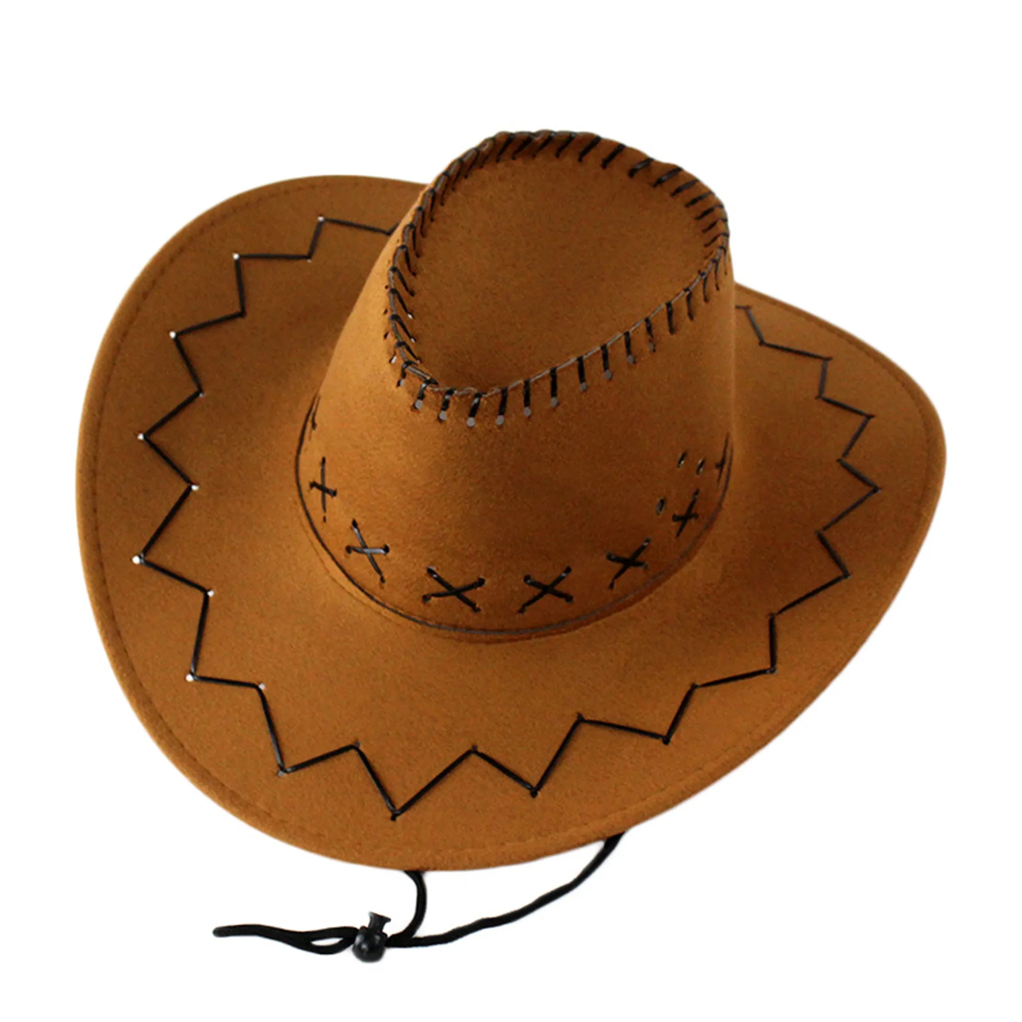 Felt Wide Brim Cowboy Hat 5