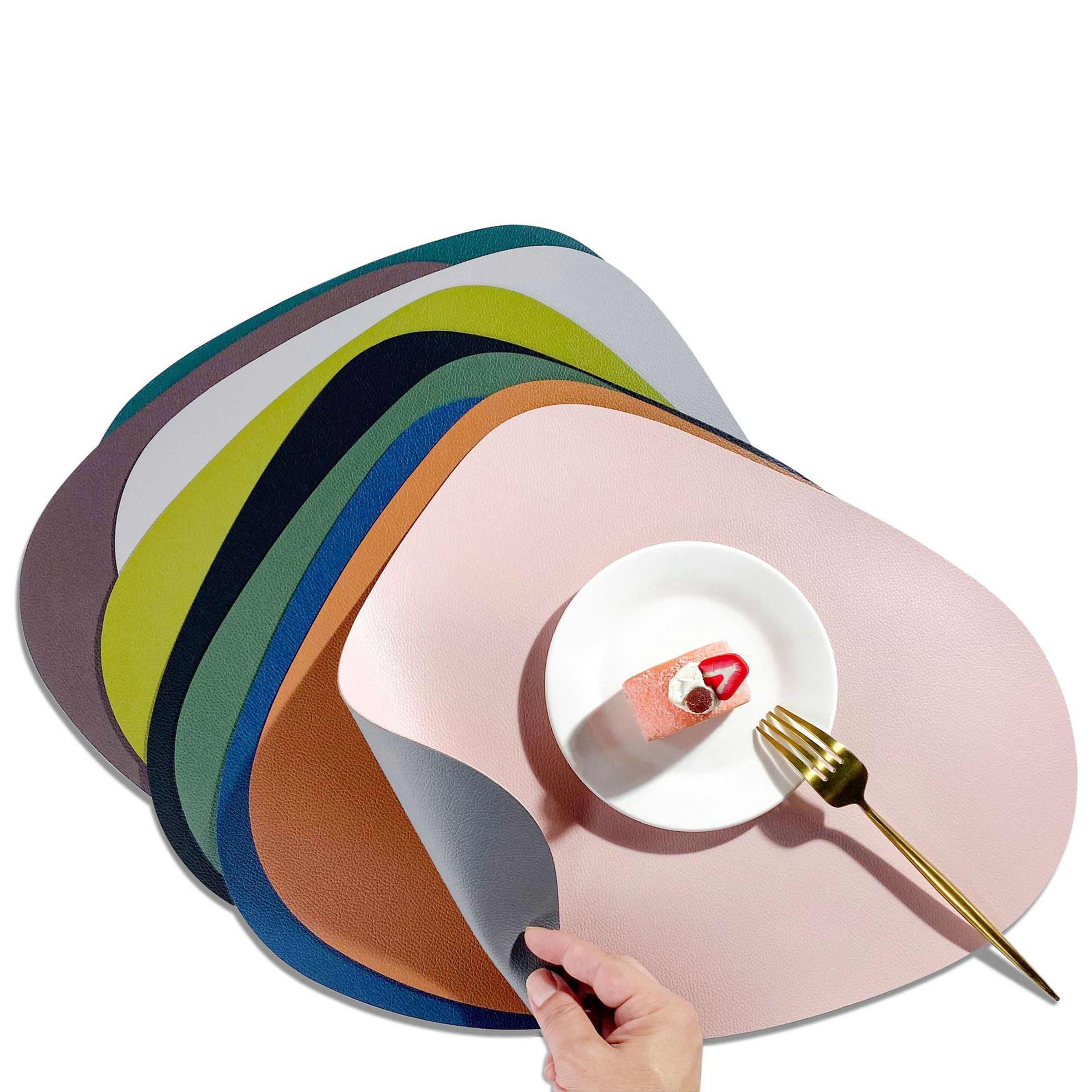 Pu Double Sided Heat-Insulating And Wear-Resistant Table Mat 13