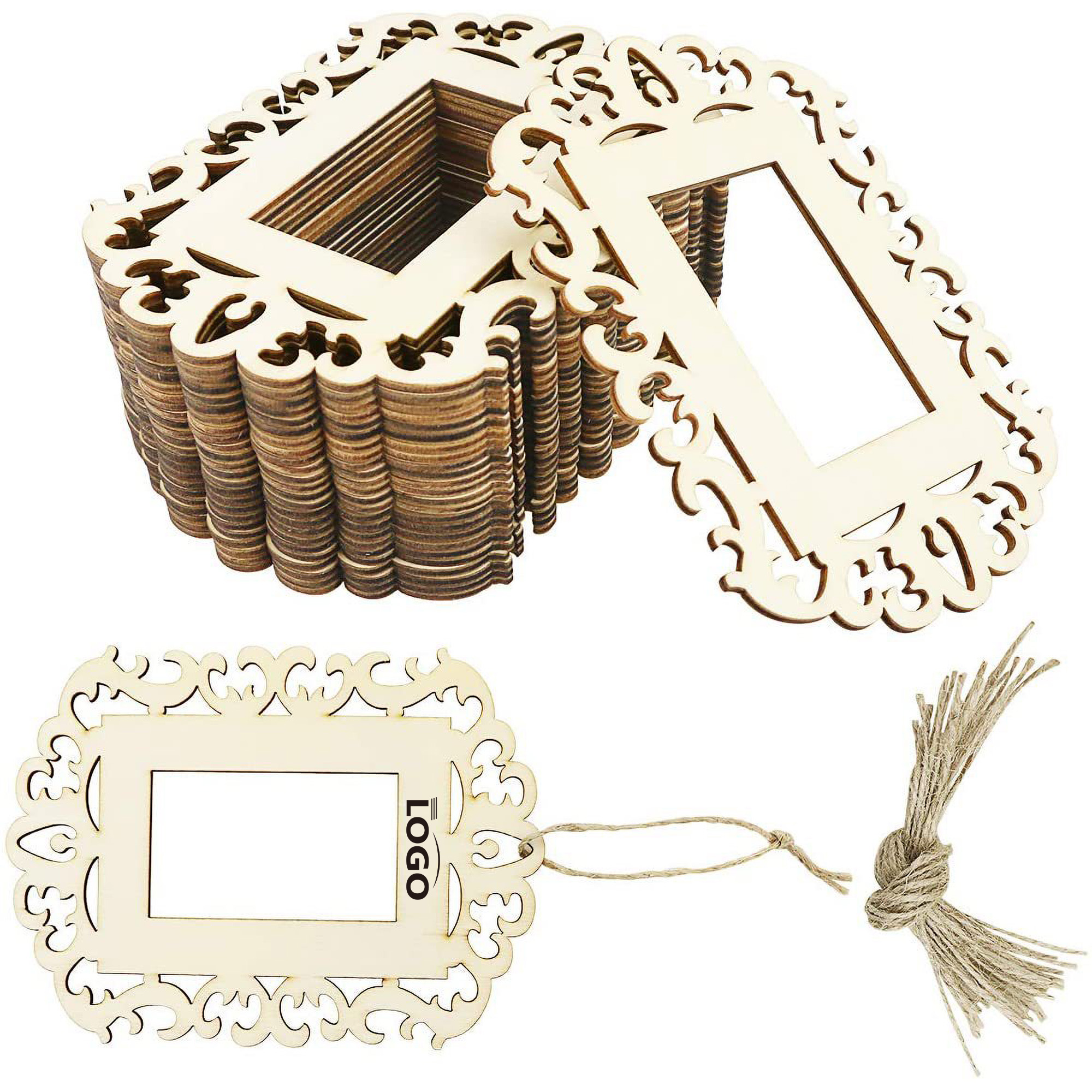 Wooden Picture Frames Unfinished Photo Decoration 3