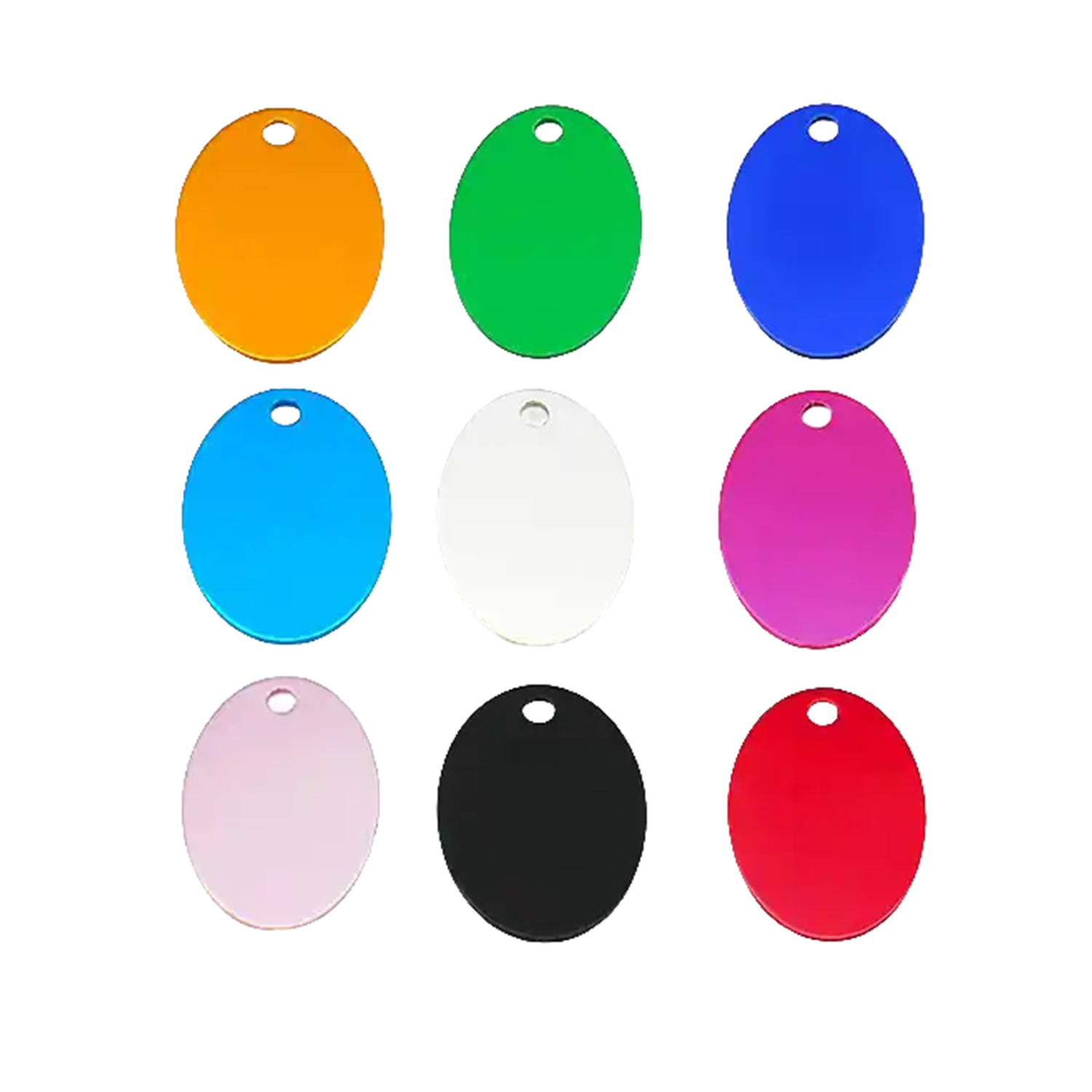 Oval Shaped Aluminum Pet Tag 3