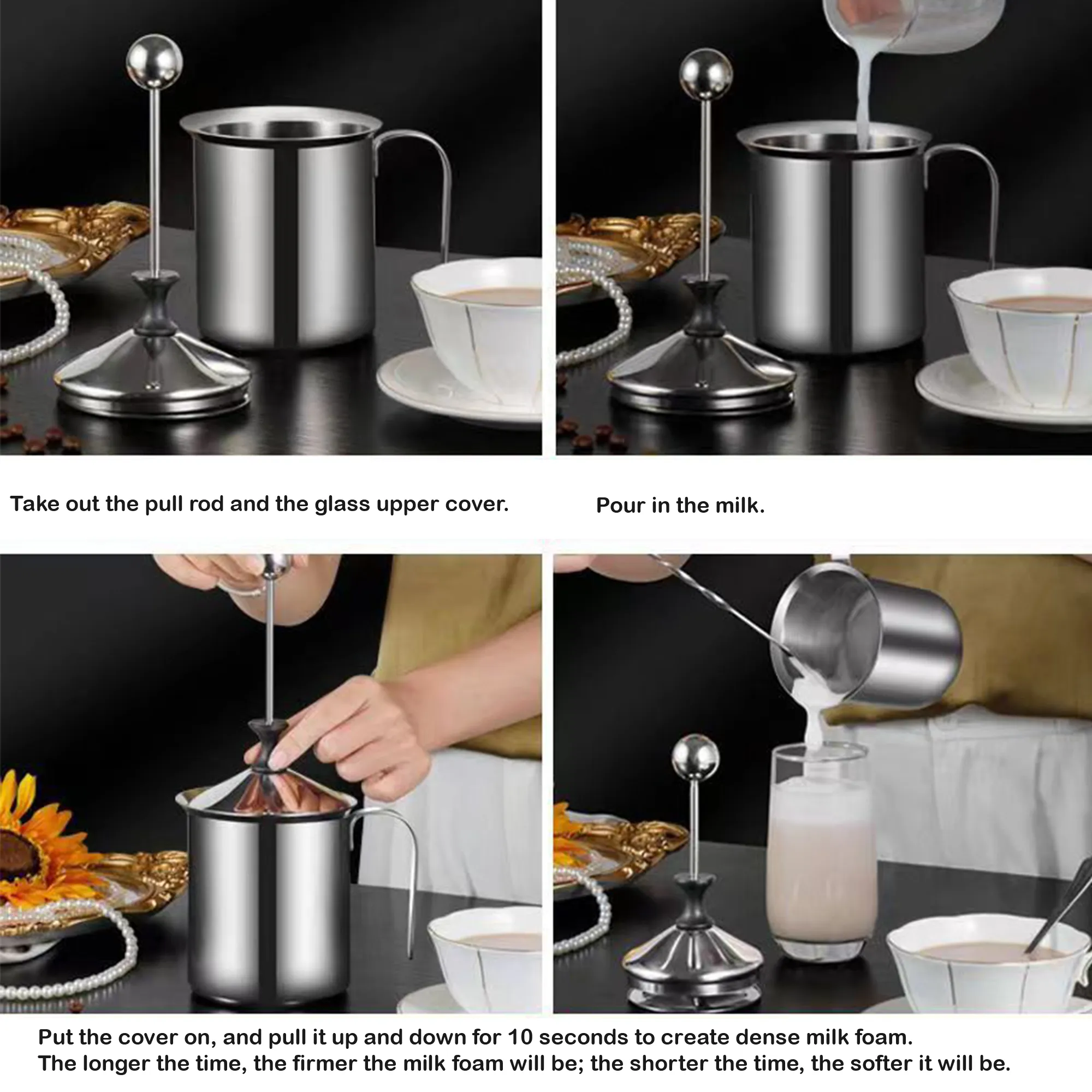 stainless steel coffee Milk foam machine 2