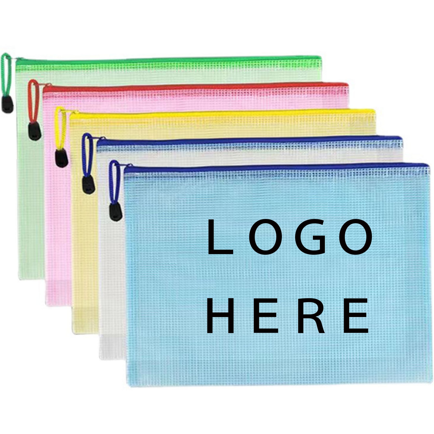 Waterproof Zipper Pen File Document Folders Pockets