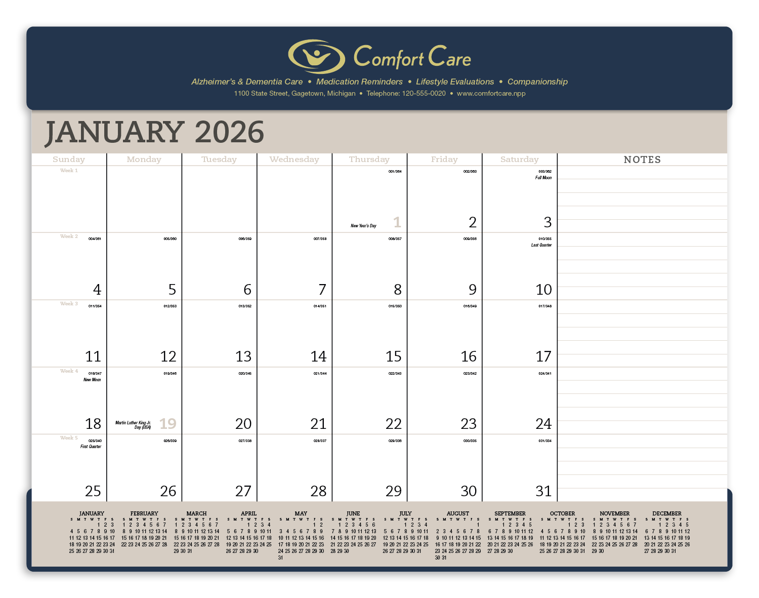 Triumph® Calendars Vinyl Desk Pad 32