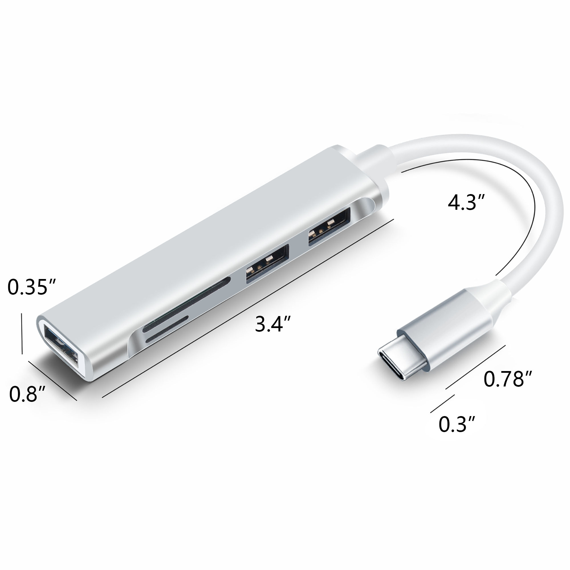 4 in 1 HUB Laptop Docking Station MOQ 50PCS 4