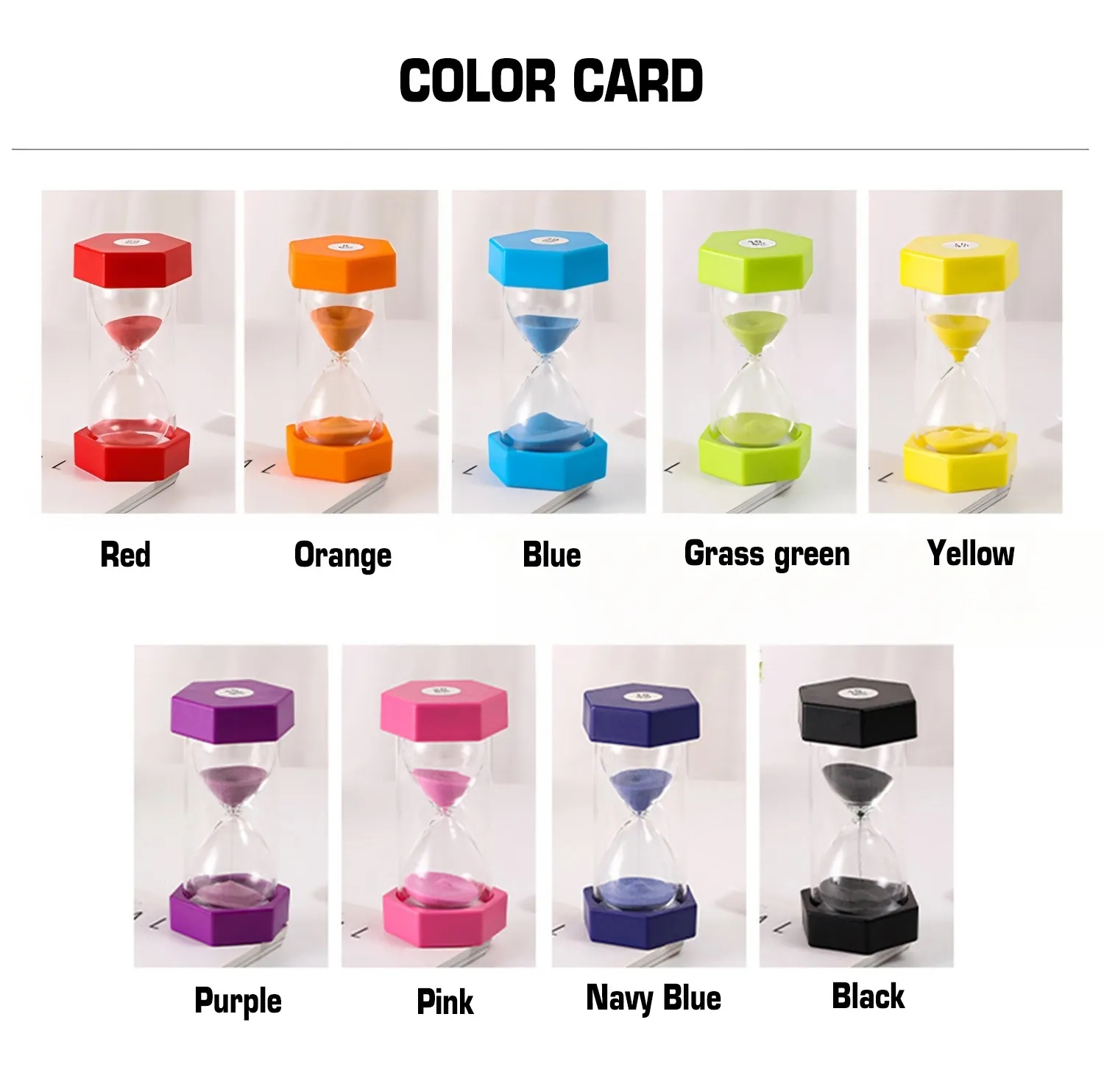 Custom Logo 30-Minute Acrylic Sand Timer Bulk for Office Kids Yoga Focus 4