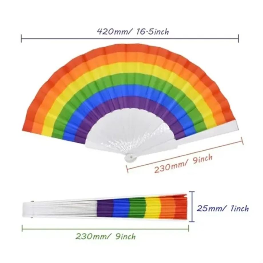 Rainbow Folding Fan 3