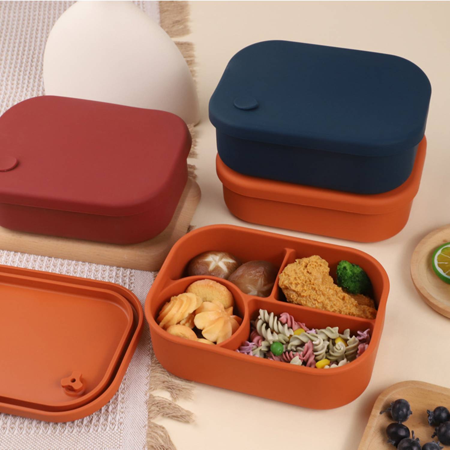 Silicone microwave lunch box 3