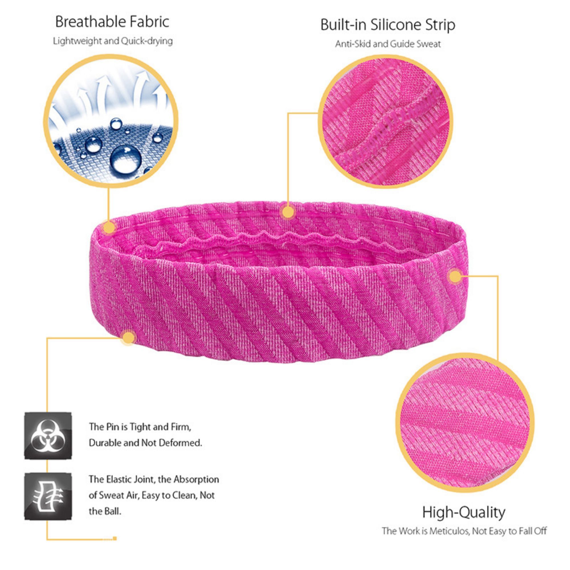 Sweatband Headbands For Running 5