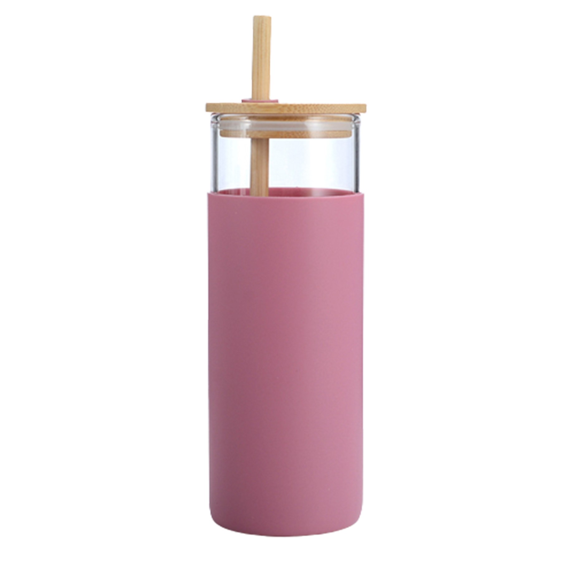 15.2 Oz. Glass Tumbler W/Lid & Straw 5