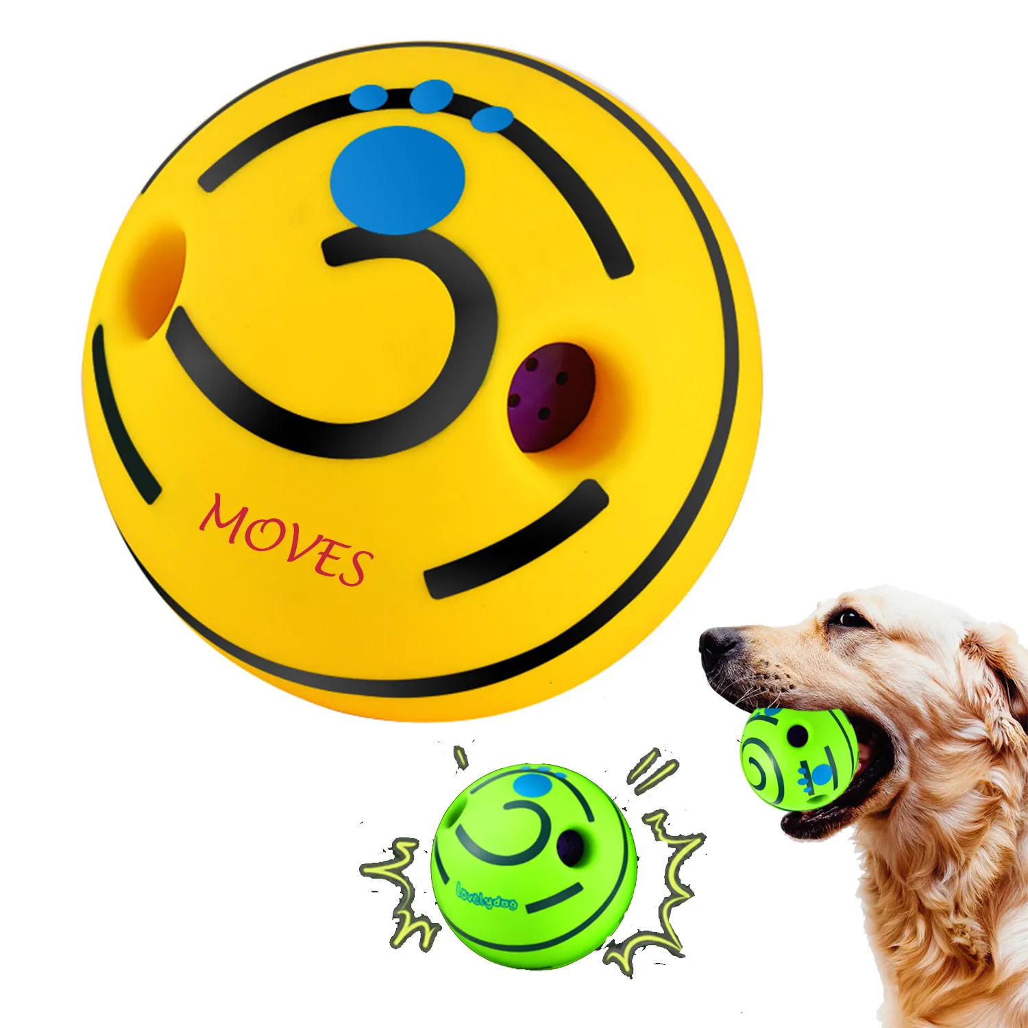 Wobble Giggle Dogs Toys Ball -Boredom Interactive 2