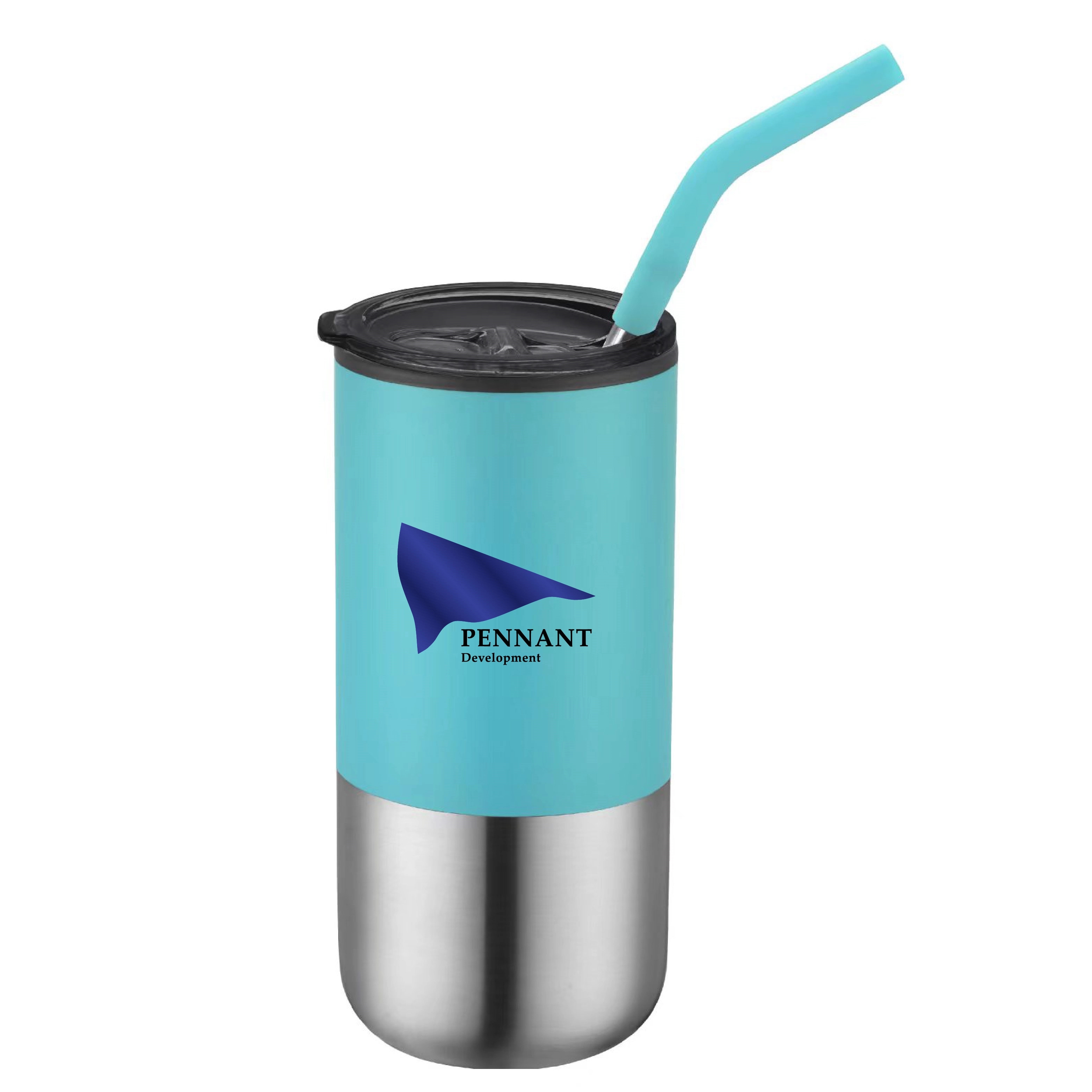 BRAZOS - 16 OZ DOUBLE WALL TUMBLER WITH STRAW 8