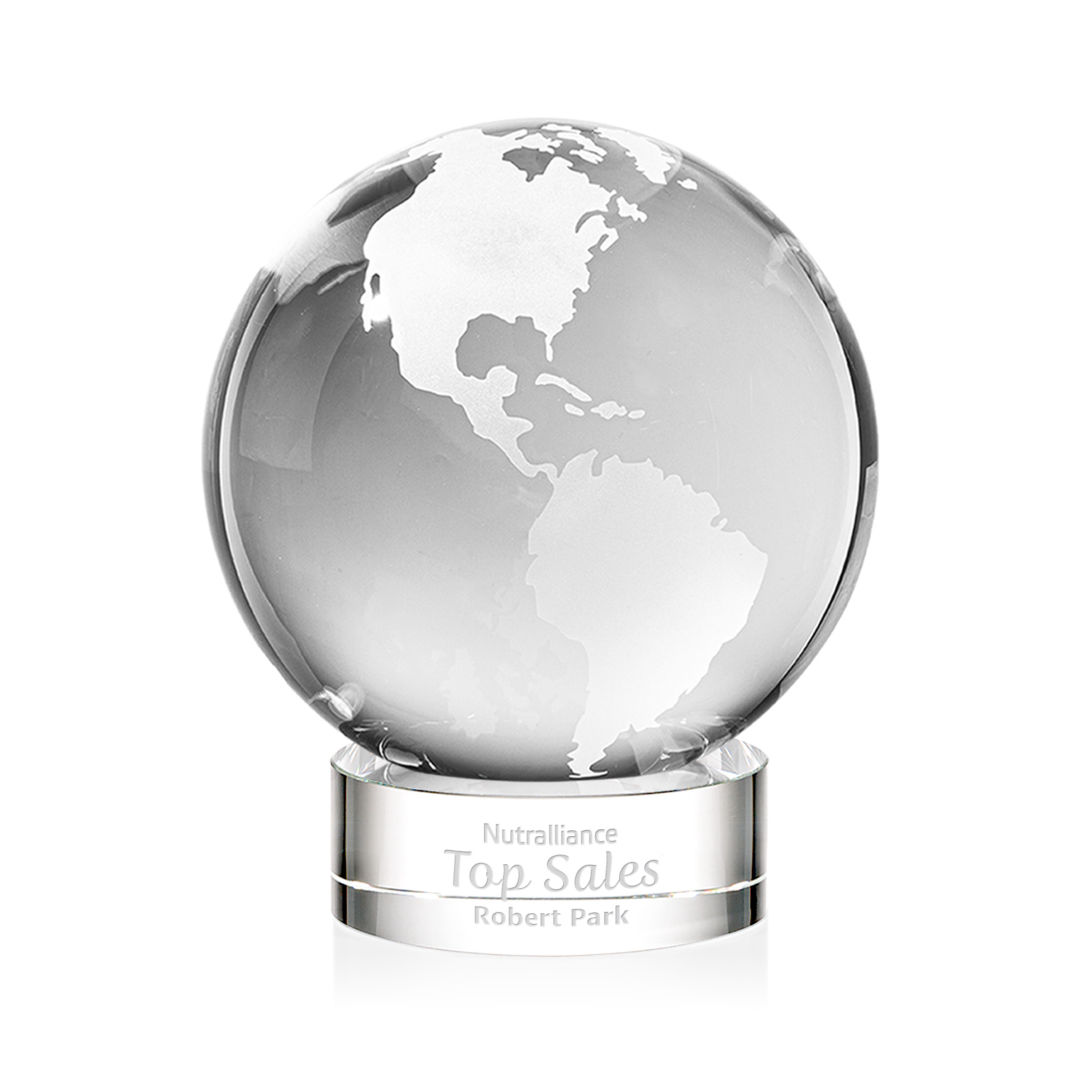 Globe Award on Stanrich Base - Clear 7