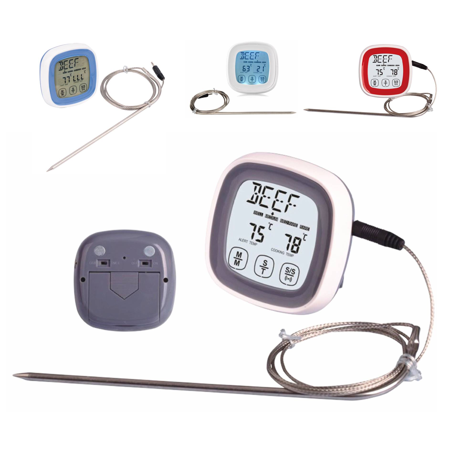 Digital Touchscreen Meat Food Thermometer 4