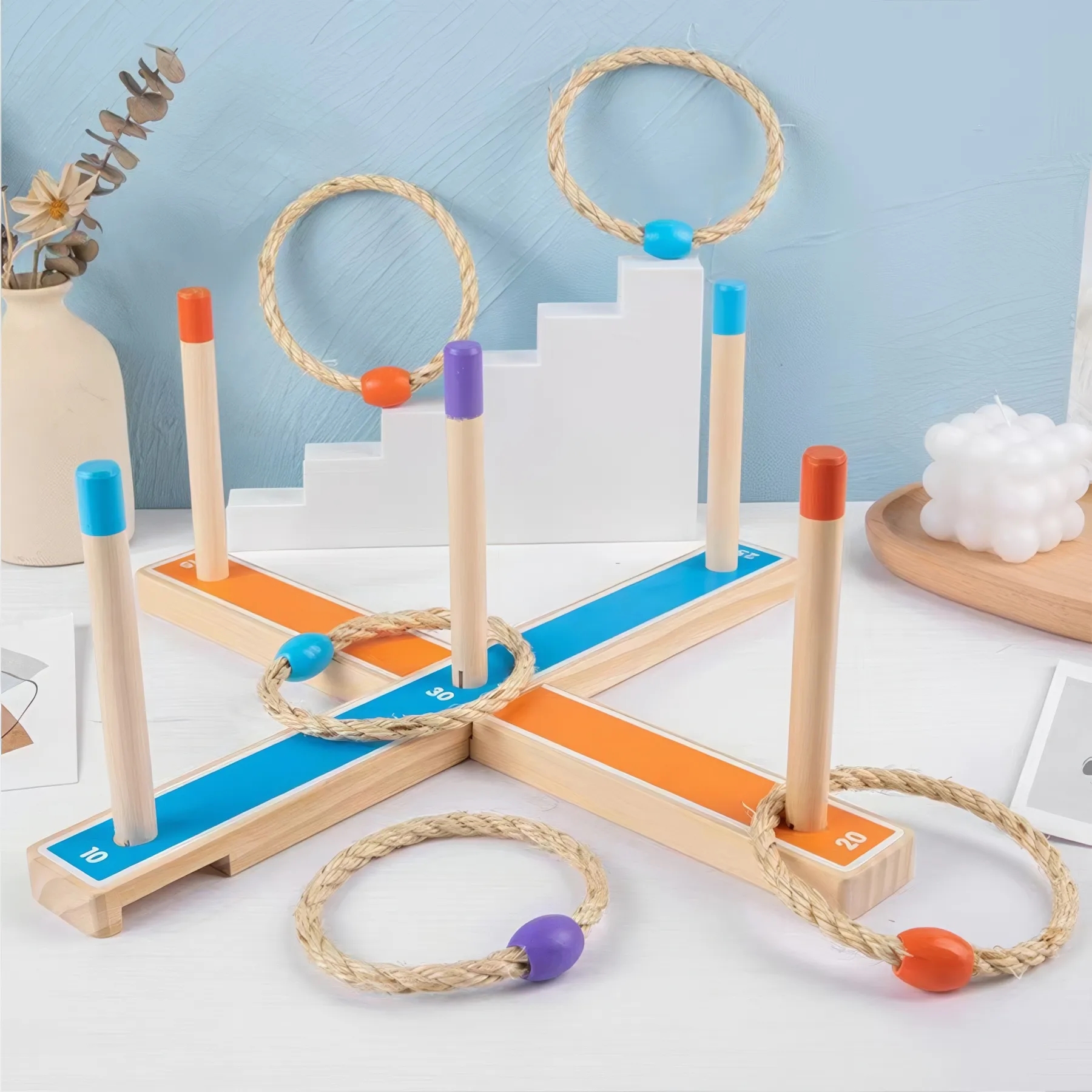 Wooden Ring Tossing for Kids 3