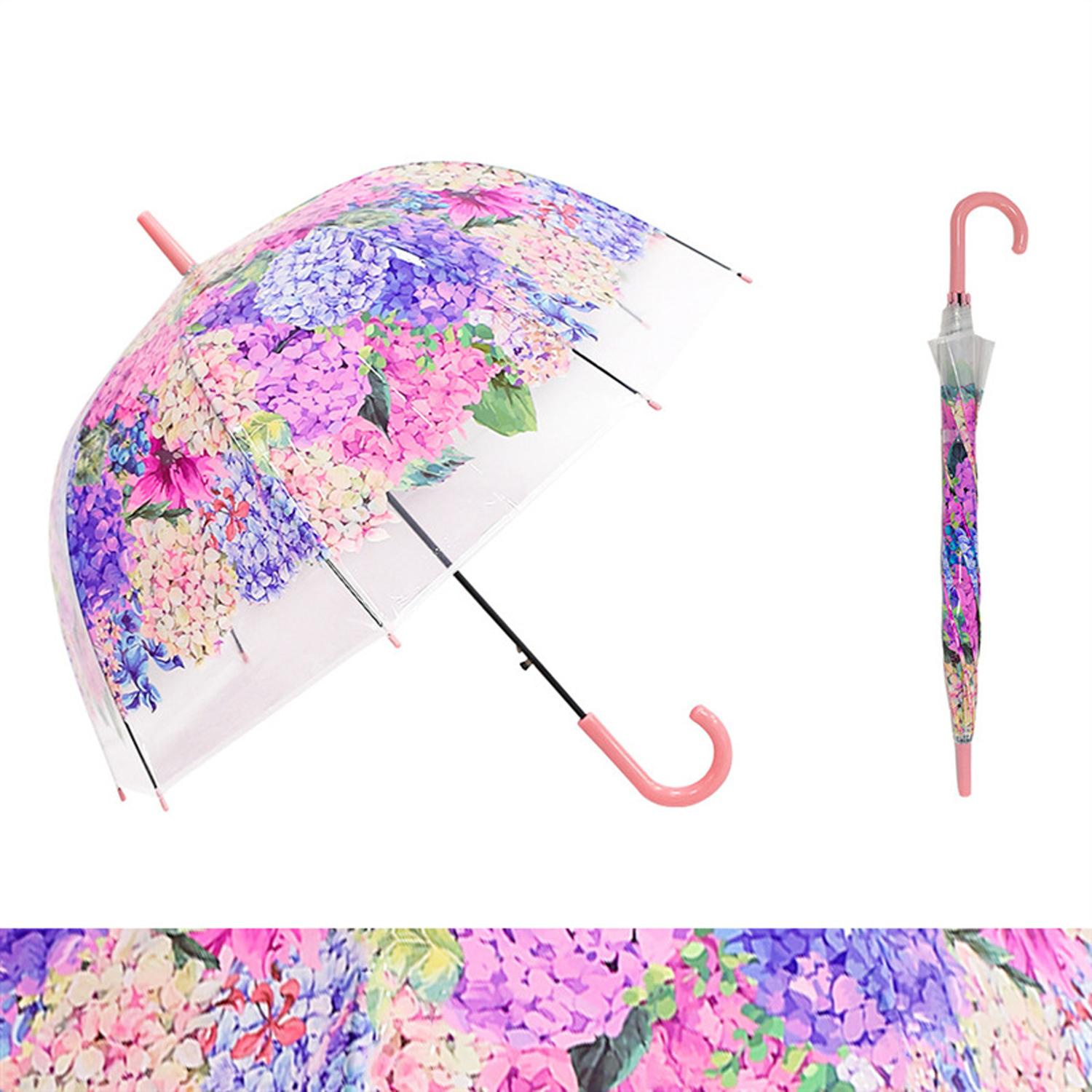 32" Automatic Straight-Handle Printed Umbrella 3