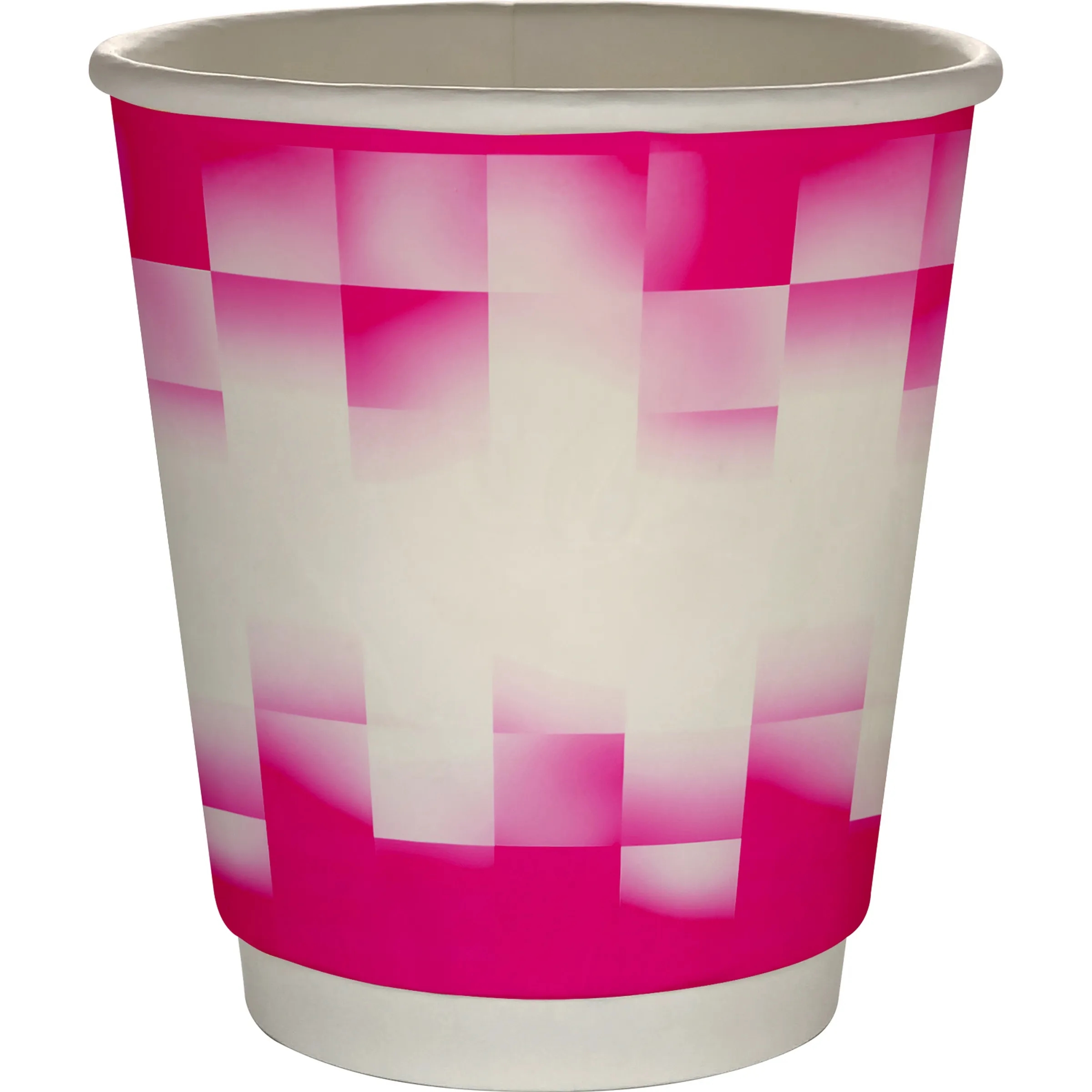 10 oz Full Color Shaded Checkers Insulated Paper Cup 4