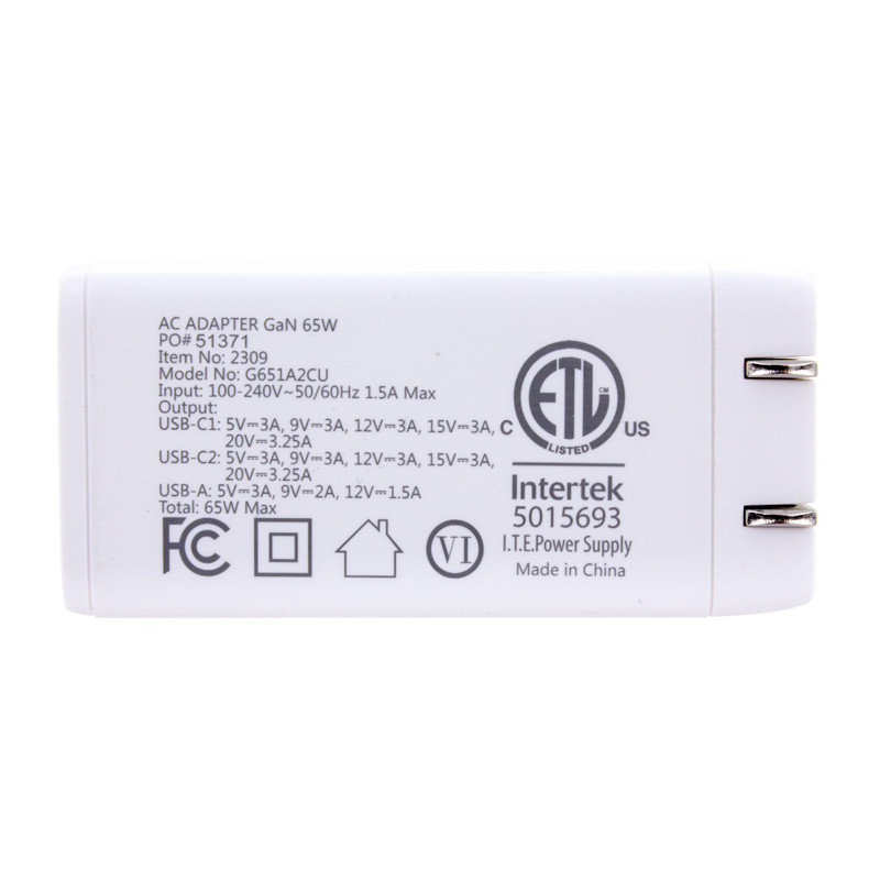 65W Laptop and Phone Wall Charger 34
