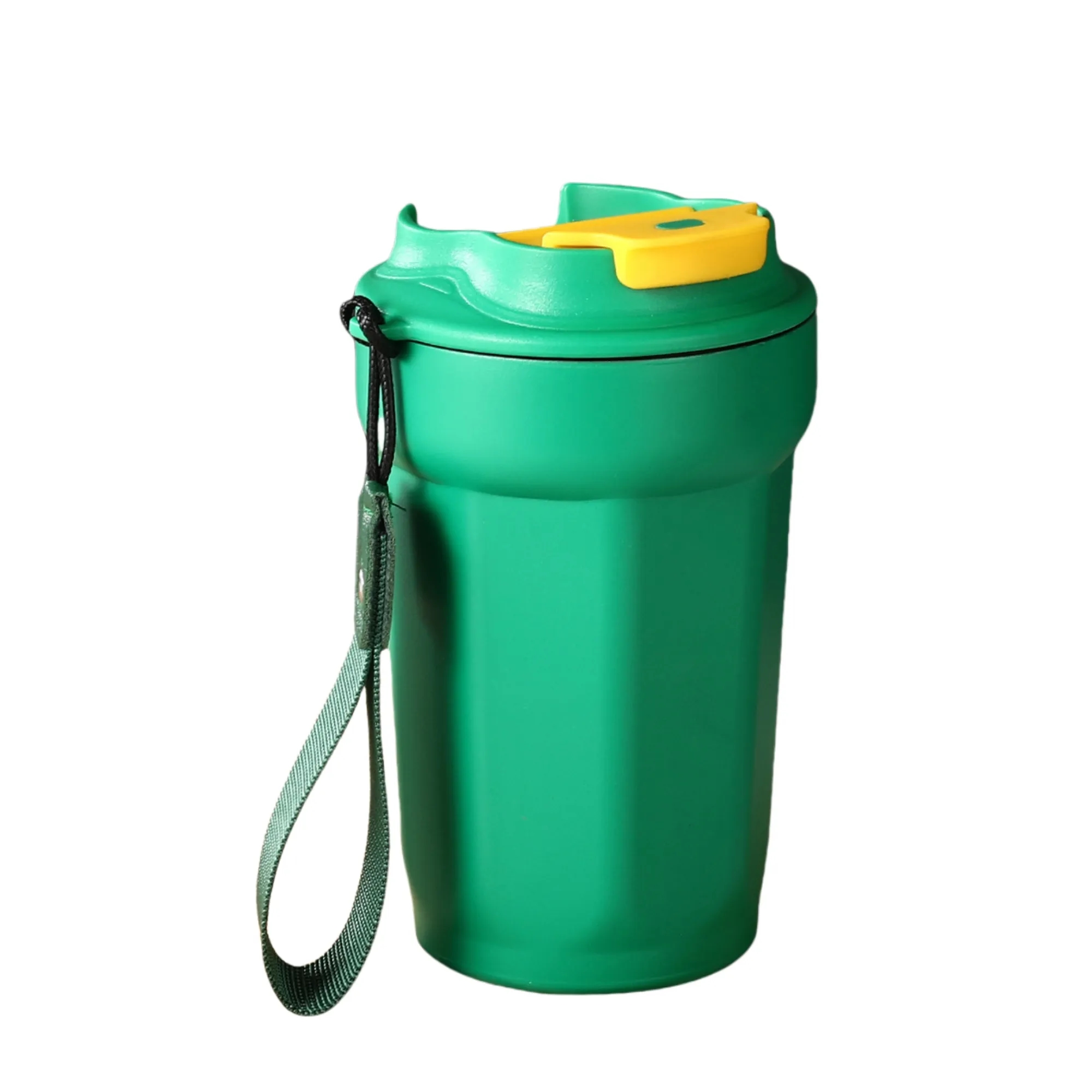 15oz 316 Stainless Steel Vacuum Coffee Cup With Lanyard 7