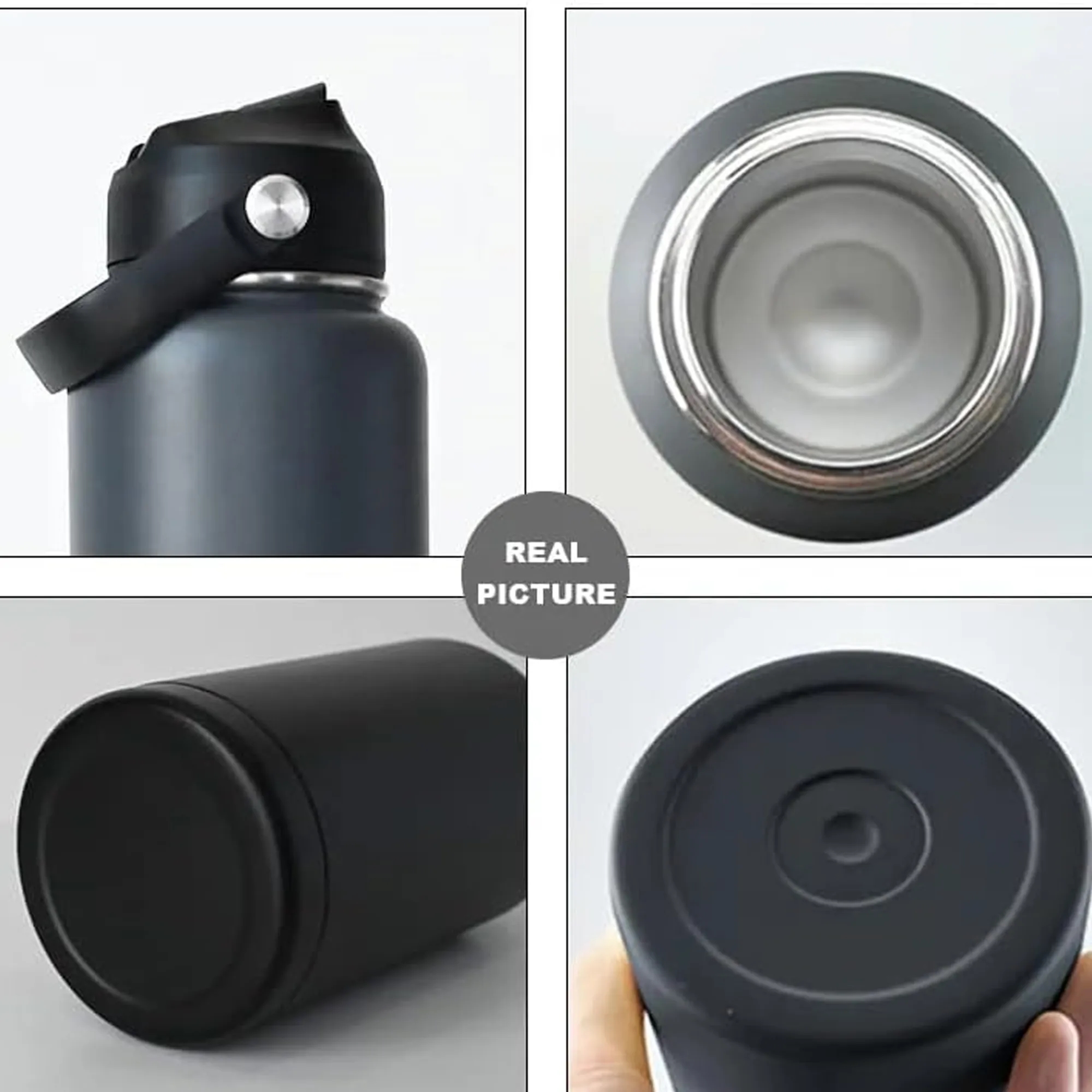 22oz Insulated Stainless Steel Bottle with Straw 3
