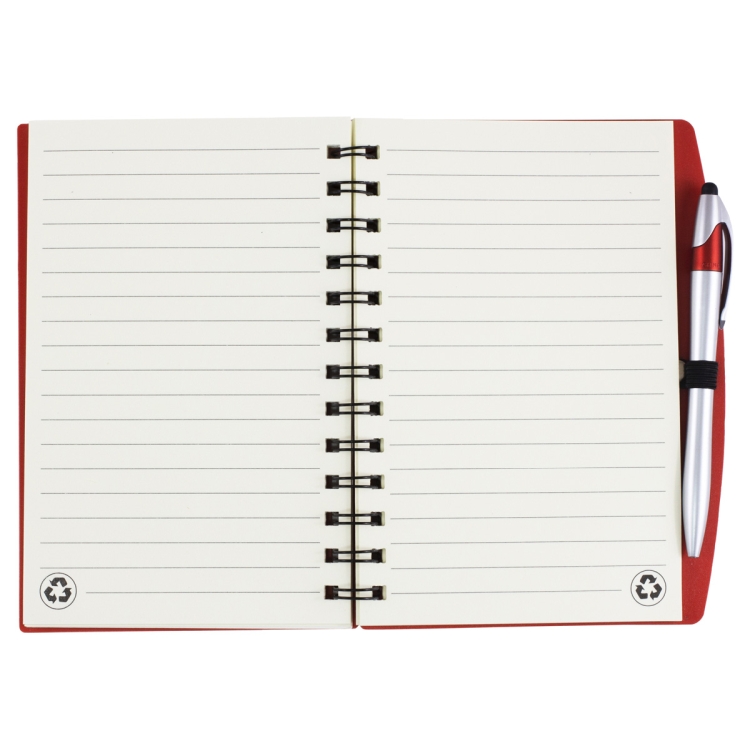 "Allegheny" Stylish Spiral Sticky Notes, Flags and Pen Notebook 10