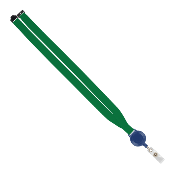 IMPORT 3/4" Polyester Lanyard with Retractable Badge Reel and IPH7 back of neck convenience release. 88