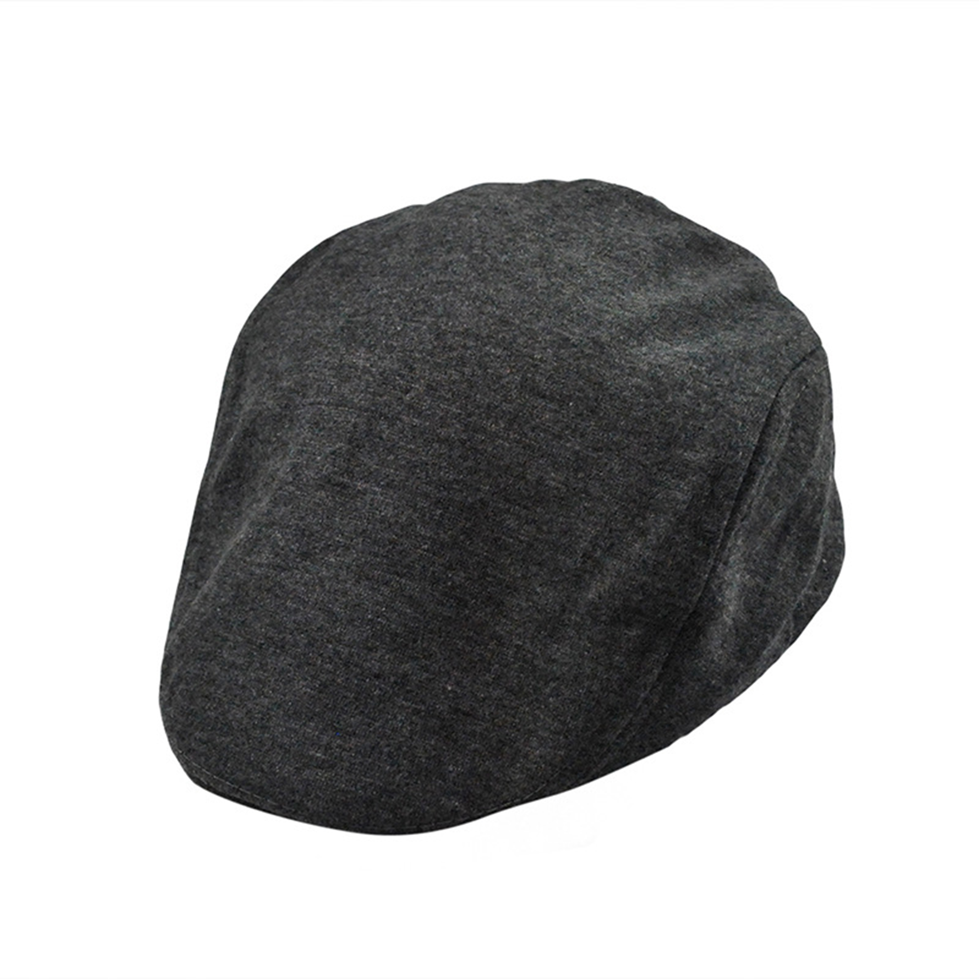 Polyester Flat Crown Newsboy Cap With Elastic Back 10.2" x 4.3" 2