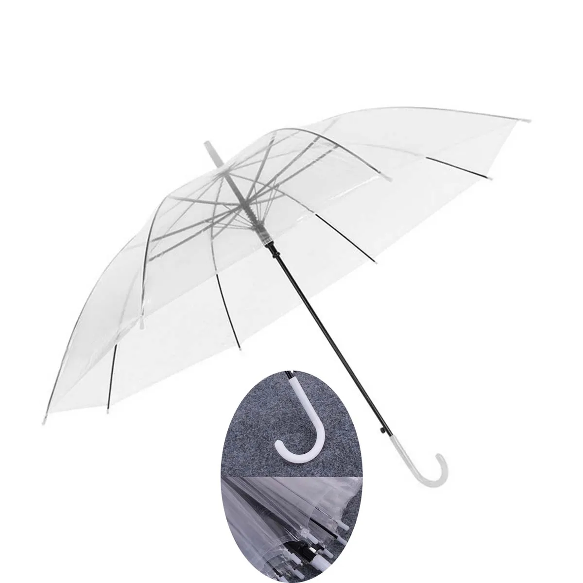 Clear Bubble Umbrella Large Windproof 3