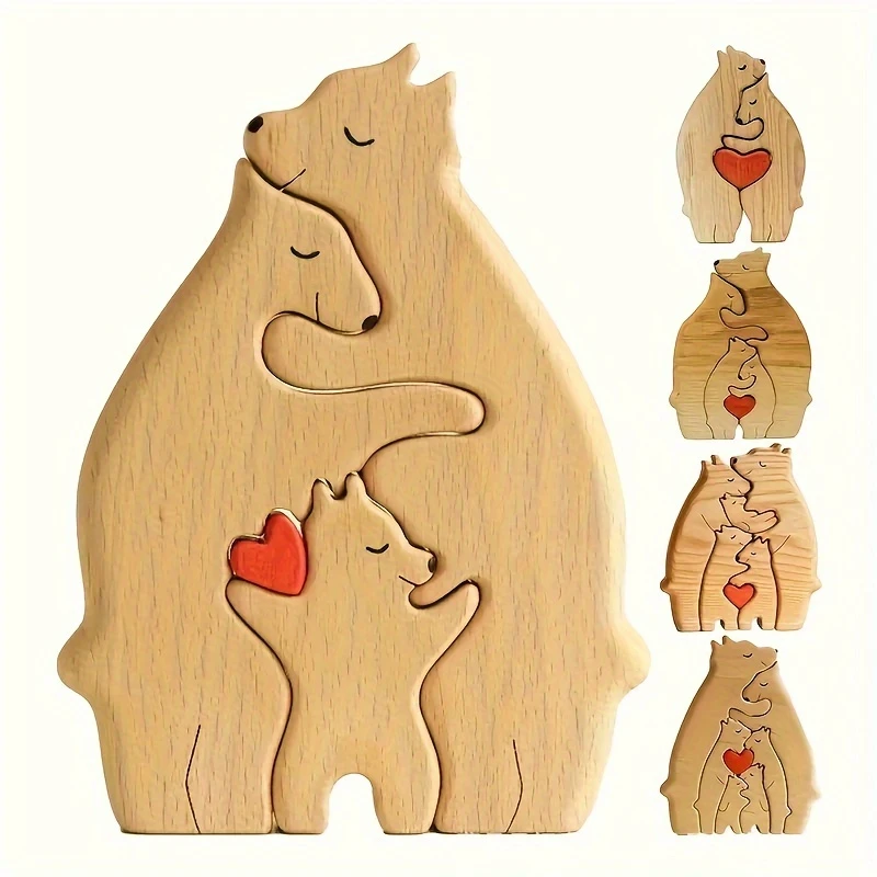 Customizable Bear Wood Decorations 1